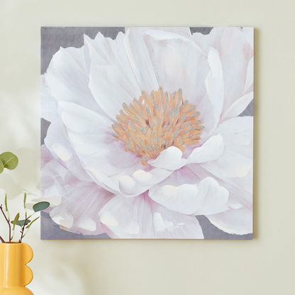 Zest Flower Printed Canvas - 60x60 cms