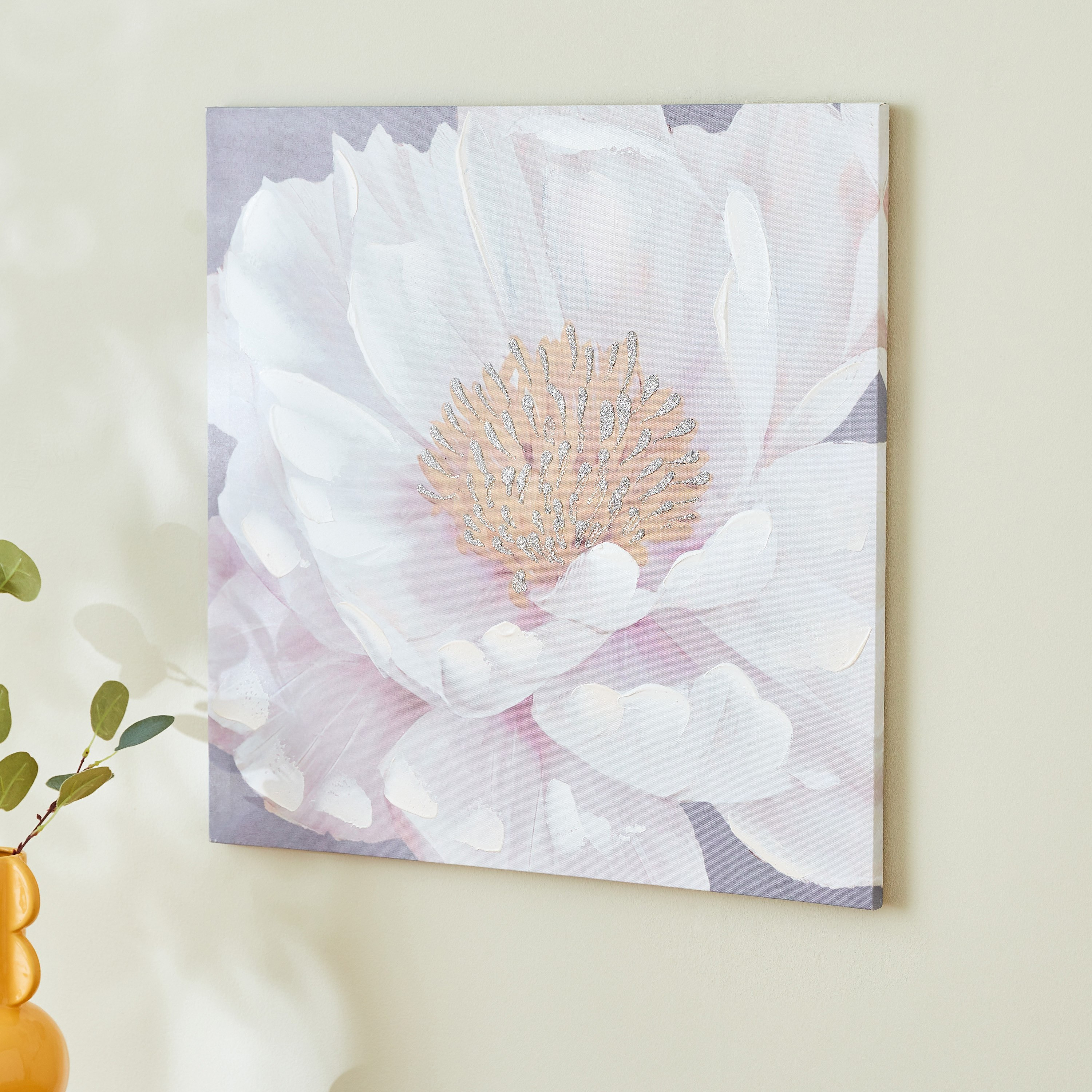 لوحة كانفاس بطبعات أزهار من زيست - 60x60 سم-hbxhomeware-hbxdecorandfurnishings-image-2