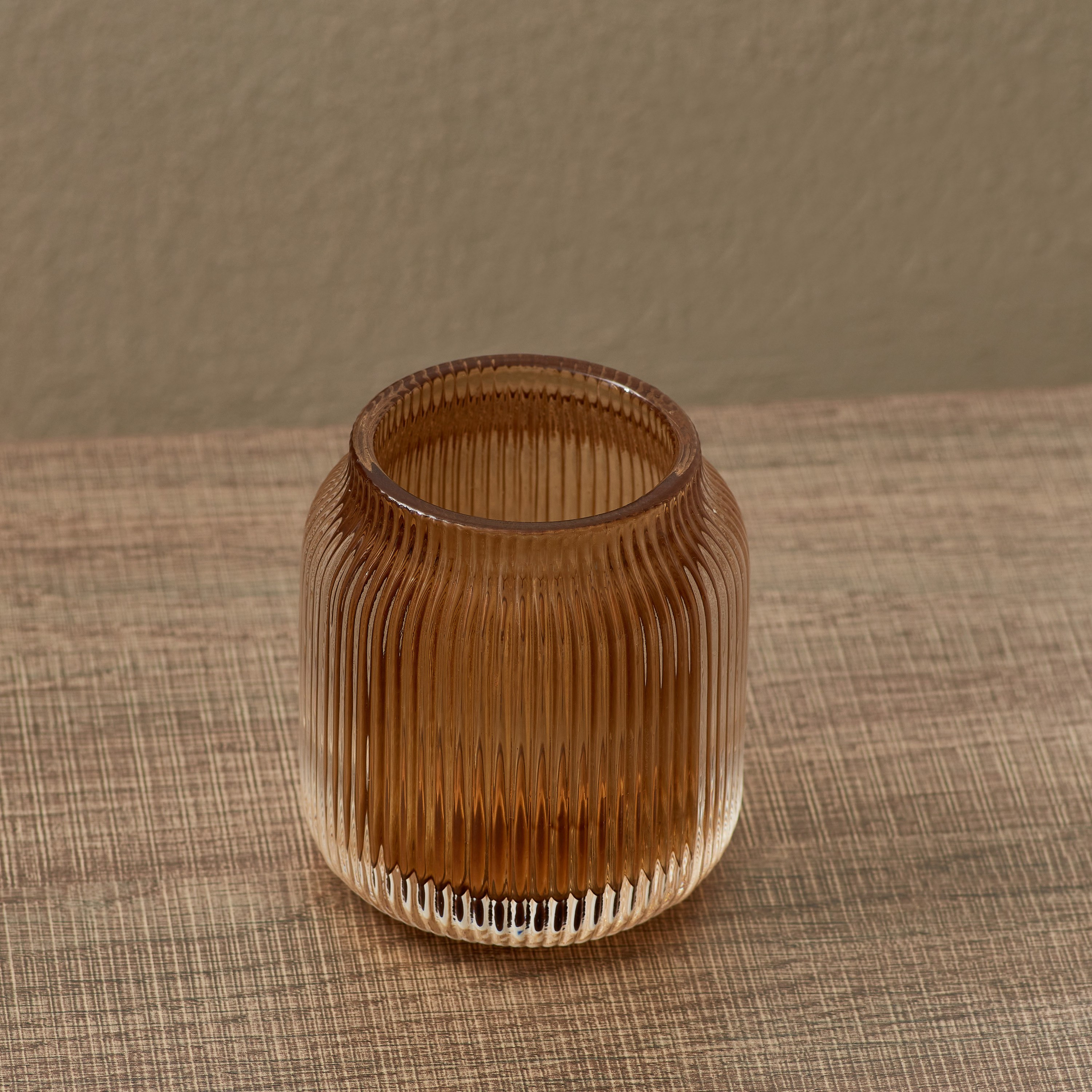 Auric Sprayed Ribbed Tealight Holder-hbxlivingroom-decorandaccessories-candleholders-image-2