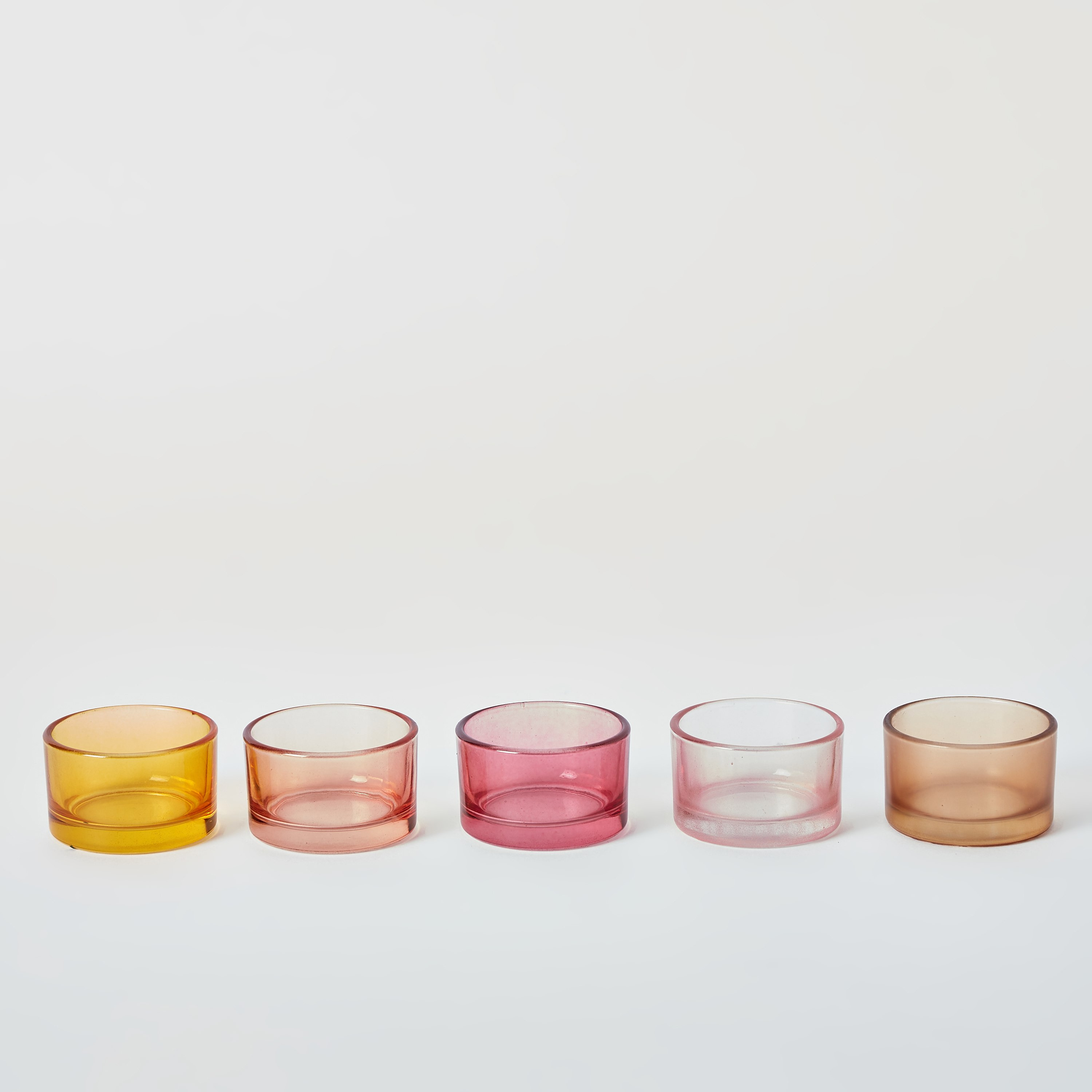 حامل شموع صغيرة زجاج ذهبي مرشوش - طقم من 5 قطع-hbxlivingroom-decorandaccessories-candleholders-image-5