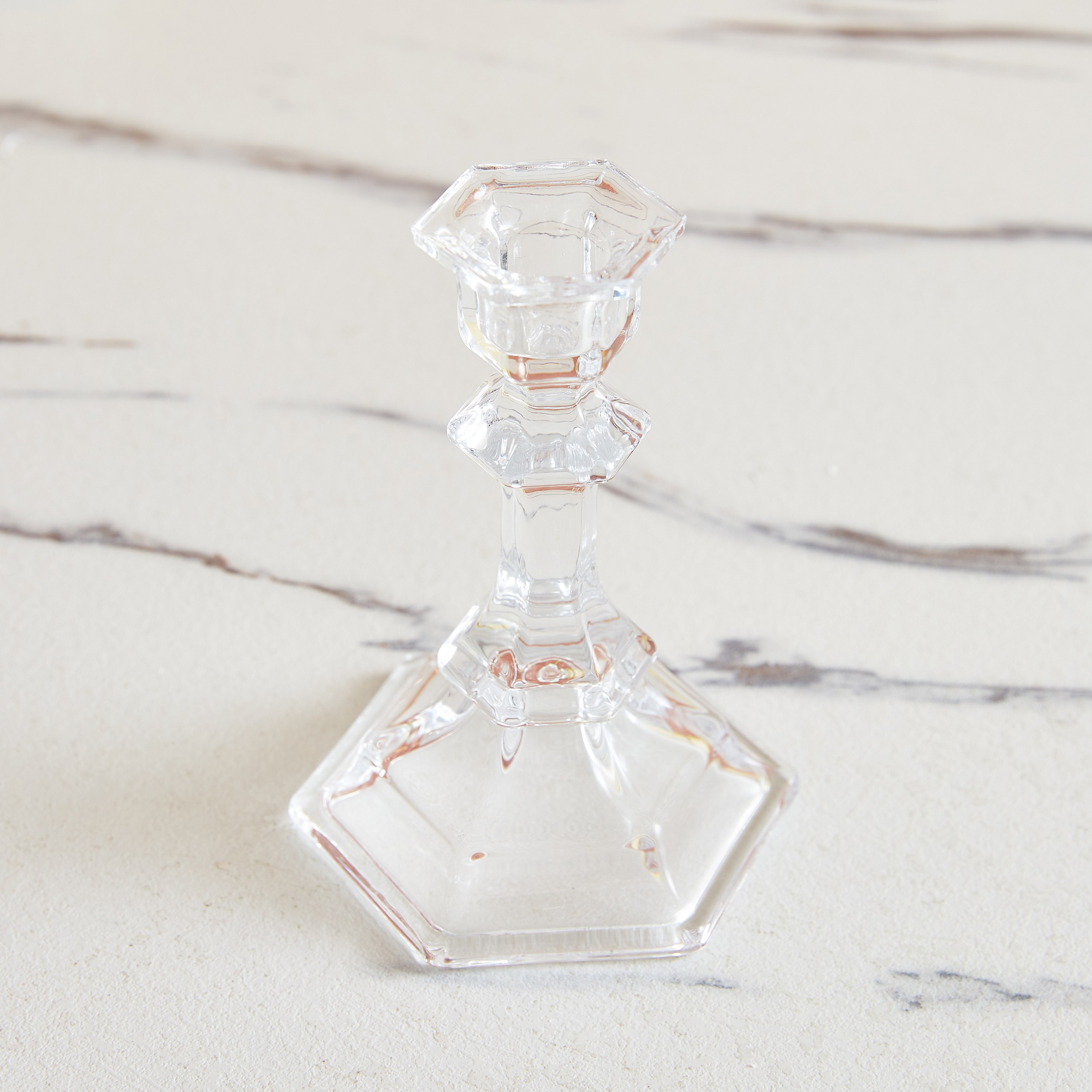 حامل شموع زجاجي مرشوش من أوريك-hbxlivingroom-decorandaccessories-candleholders-image-2