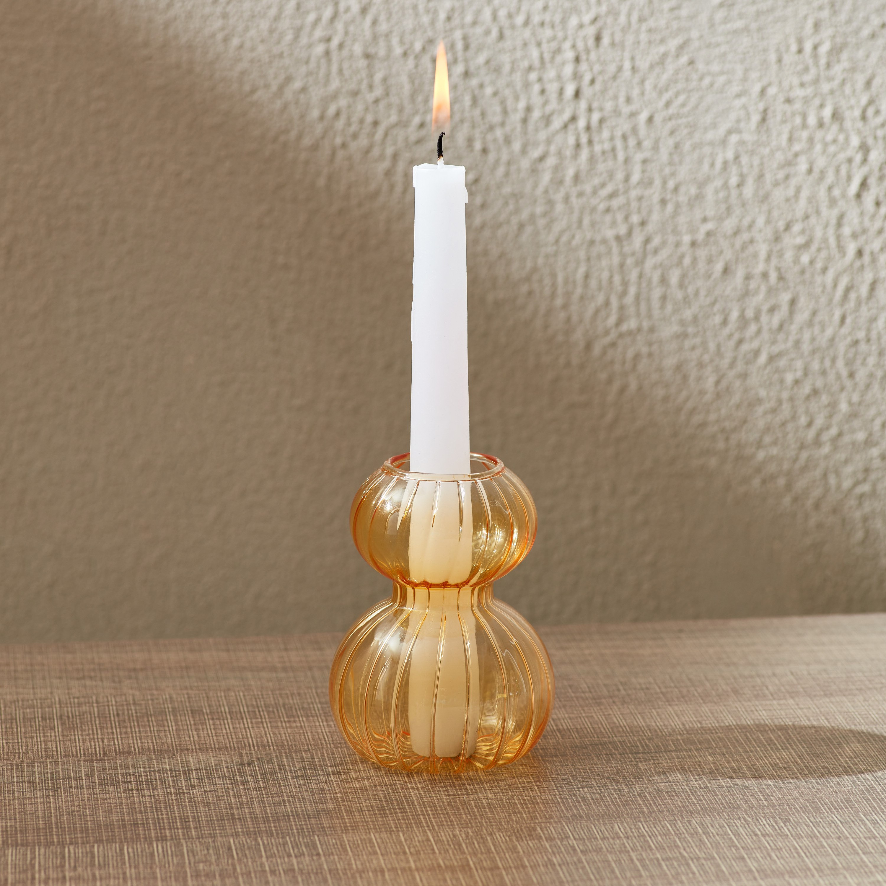 Auric Sprayed Glass Candleholder-hbxlivingroom-decorandaccessories-candleholders-image-1