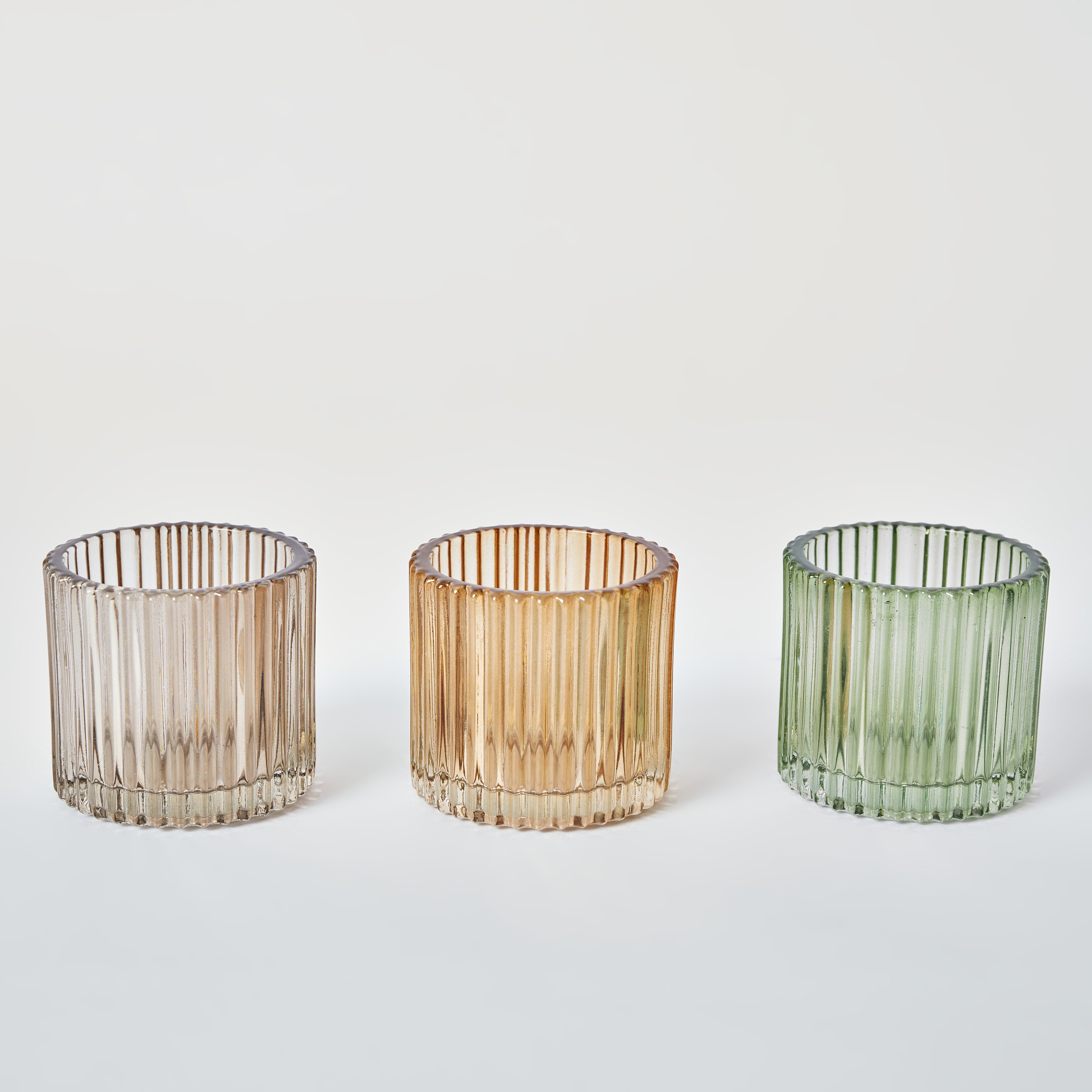 حامل شموع زجاجي مضلّع مرشوش من أوريك - طقم من 3 قطع-hbxlivingroom-decorandaccessories-candleholders-image-5