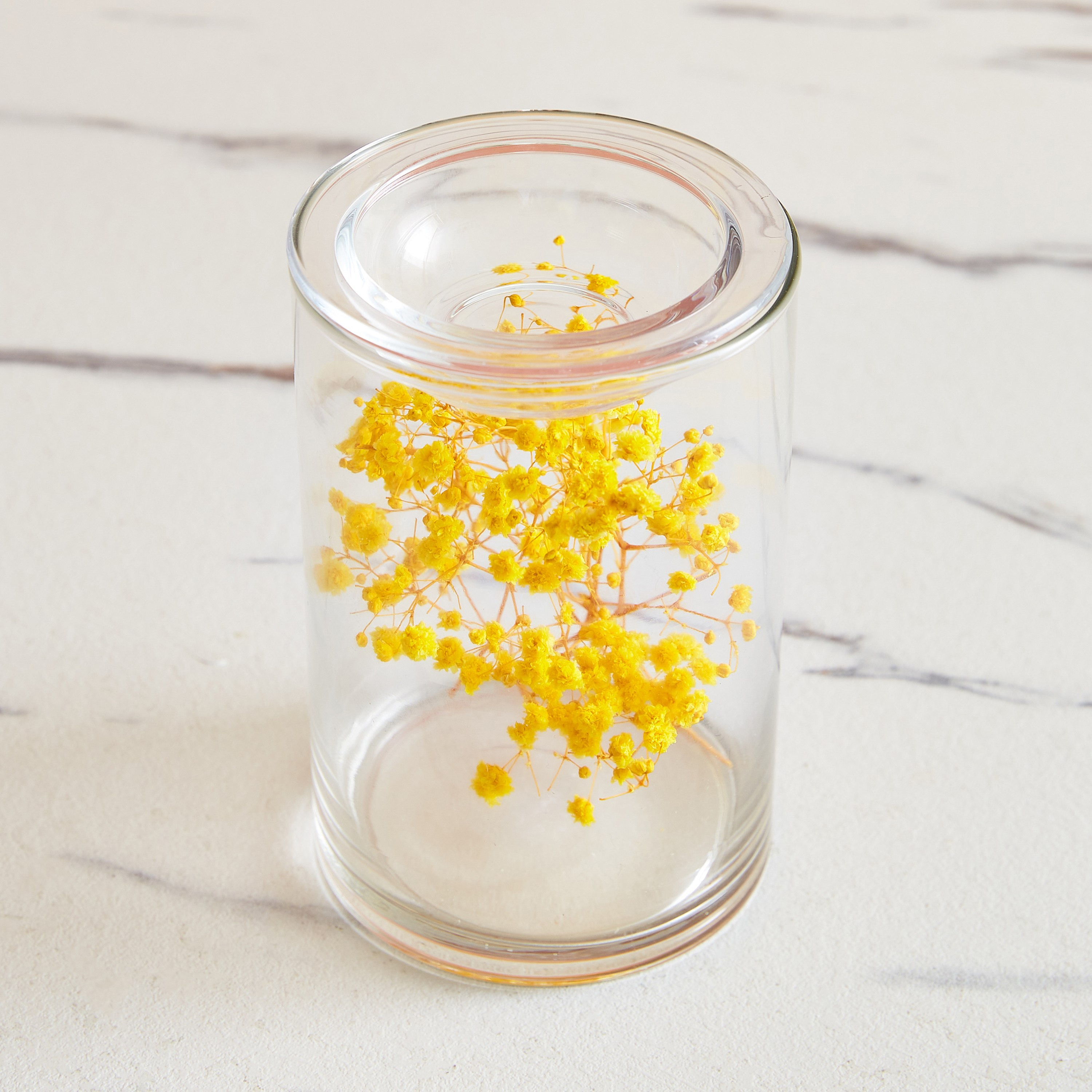 حامل شموع صغيرة مملوء بالزهور المجففة من أوريك-hbxlivingroom-decorandaccessories-candleholders-image-2