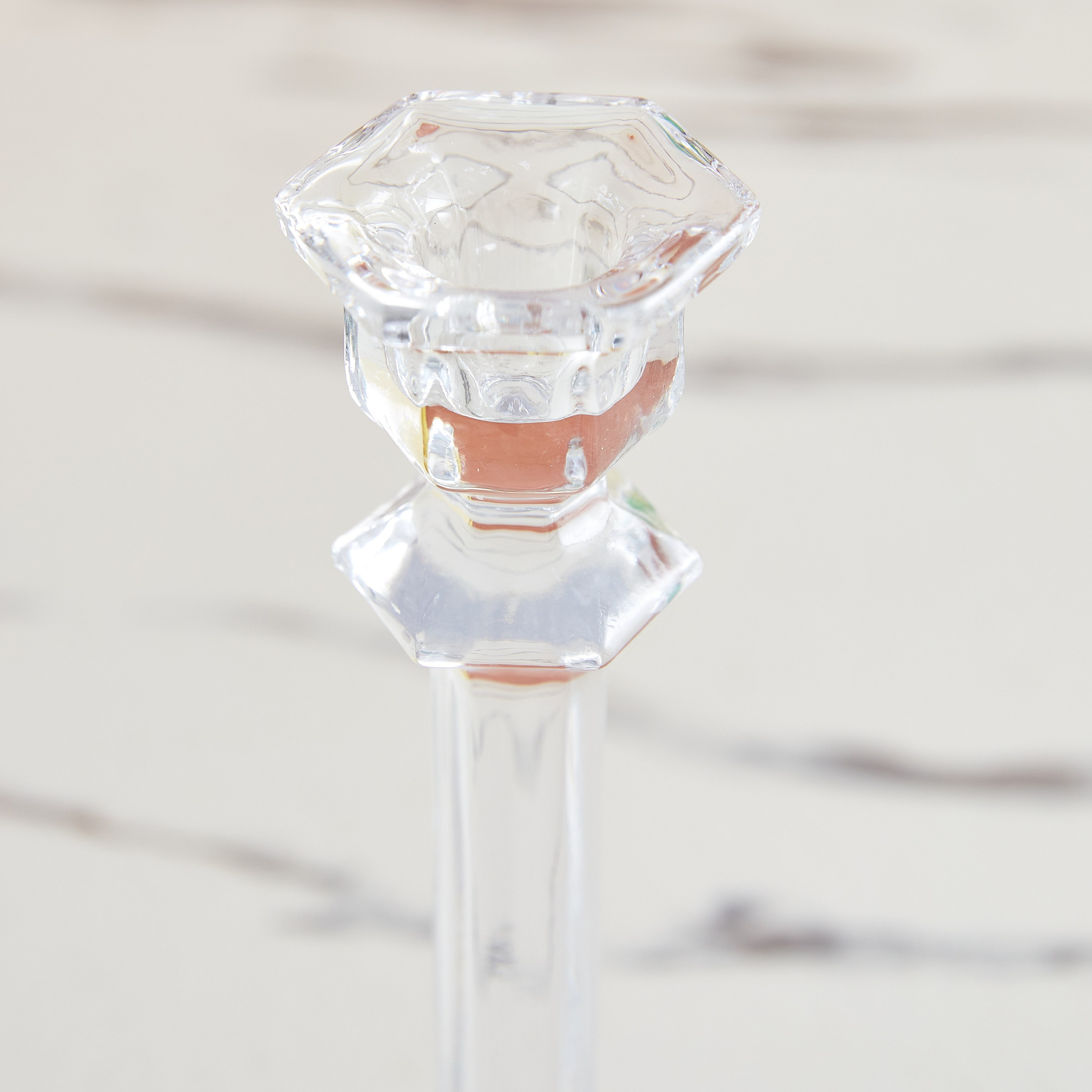 حامل شموع زجاجي مرشوش من أوريك-hbxlivingroom-decorandaccessories-candleholders-image-3