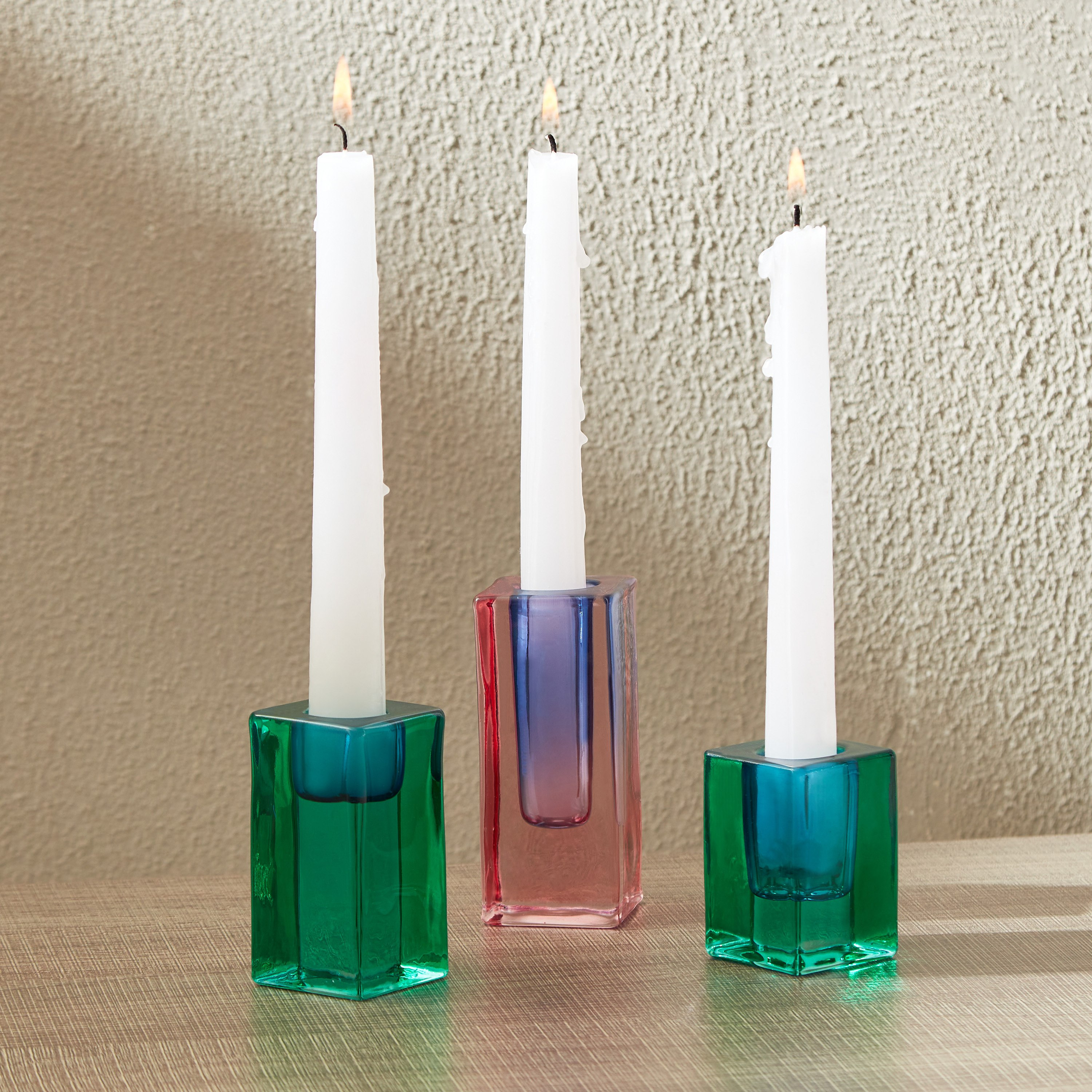 حاملات شموع من أوريك - طقم من 3 قطع-hbxlivingroom-decorandaccessories-candleholders-image-1