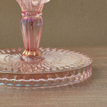 Auric Multicolored Plating Glass Candle Plate