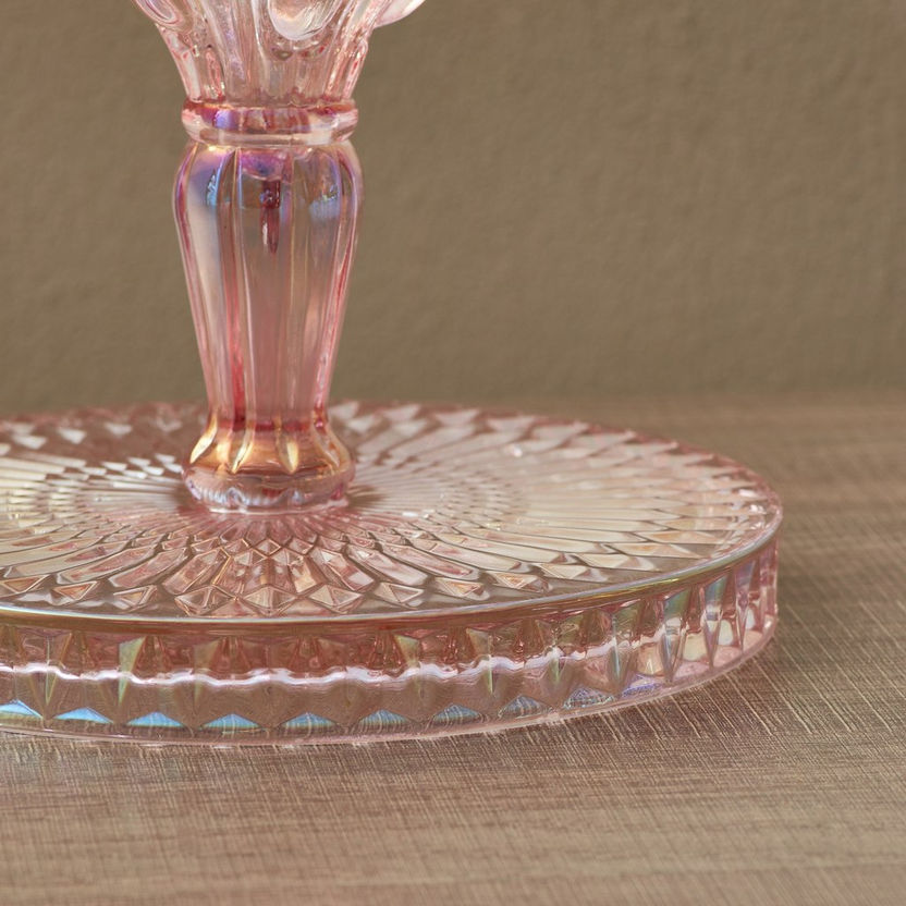 Auric Multicolored Plating Glass Candle Plate-Candleholders-image-3