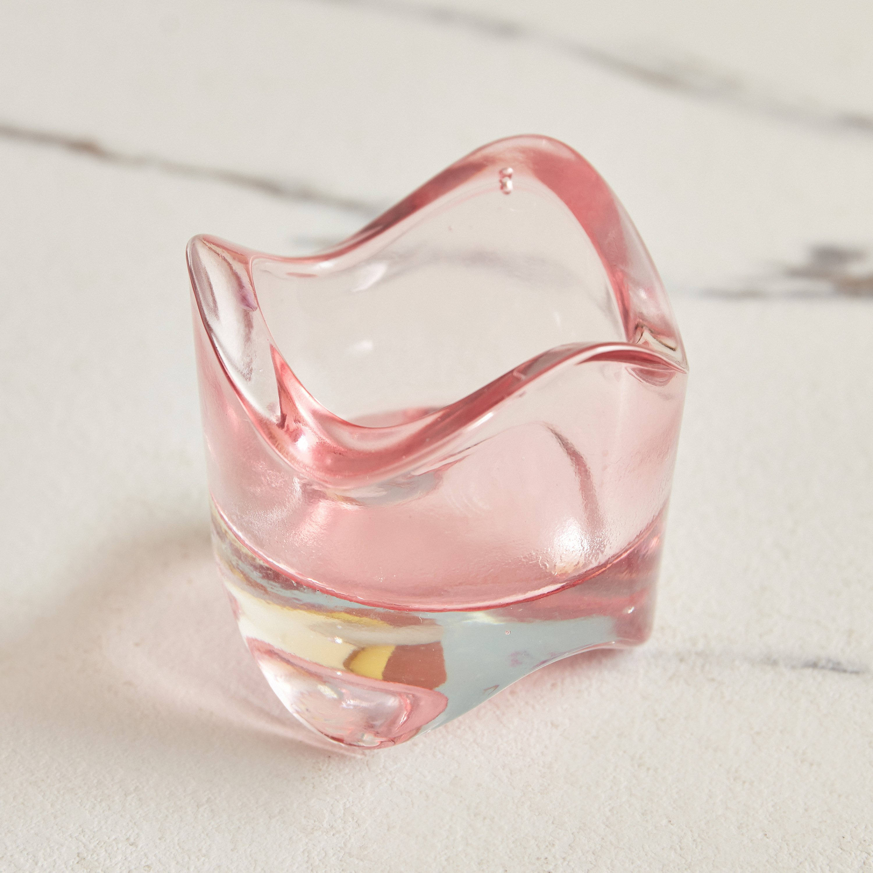 حامل شموع صغيرة زجاجي مرشوش من أوريك - طقم من 5 قطع-hbxlivingroom-decorandaccessories-candleholders-image-2