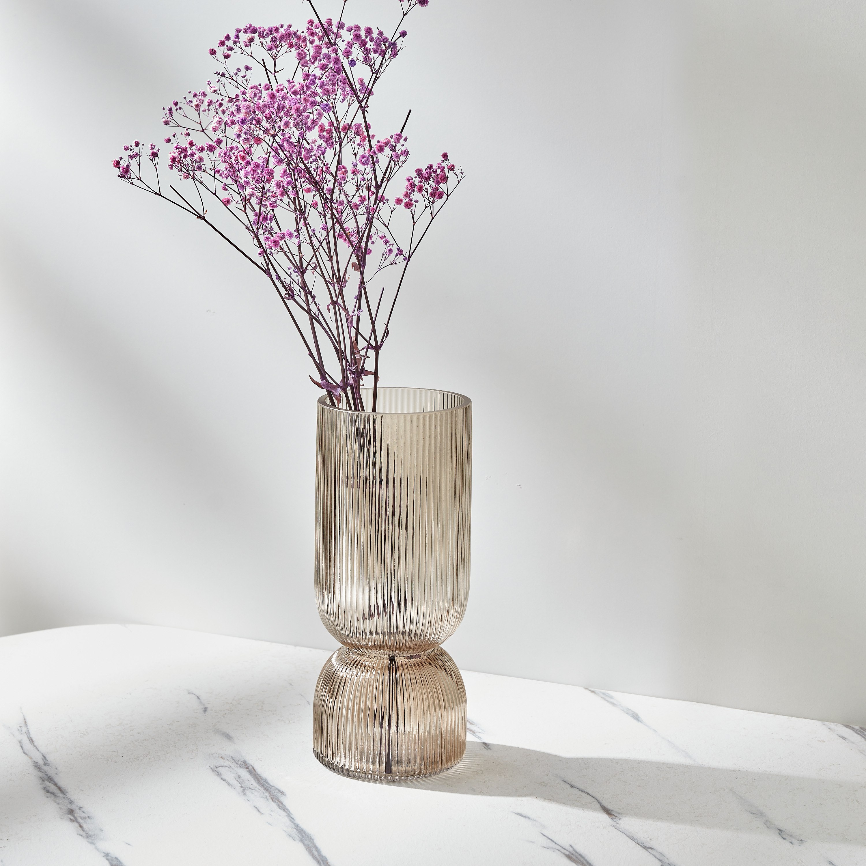 مزهرية زجاجية مضلعة مزدوجة الرش من أوريك-hbxbedroom-decorandaccessories-vases-image-2
