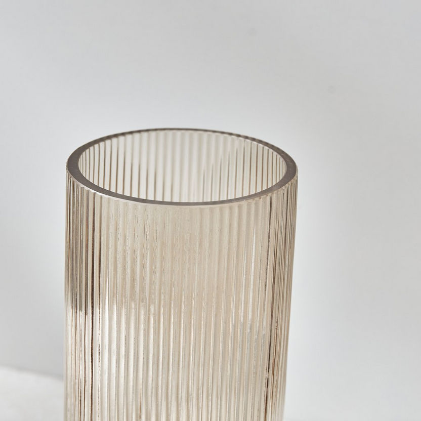 Auric Double Sprayed Ribbed Combined Glass Vase-Vases-image-2