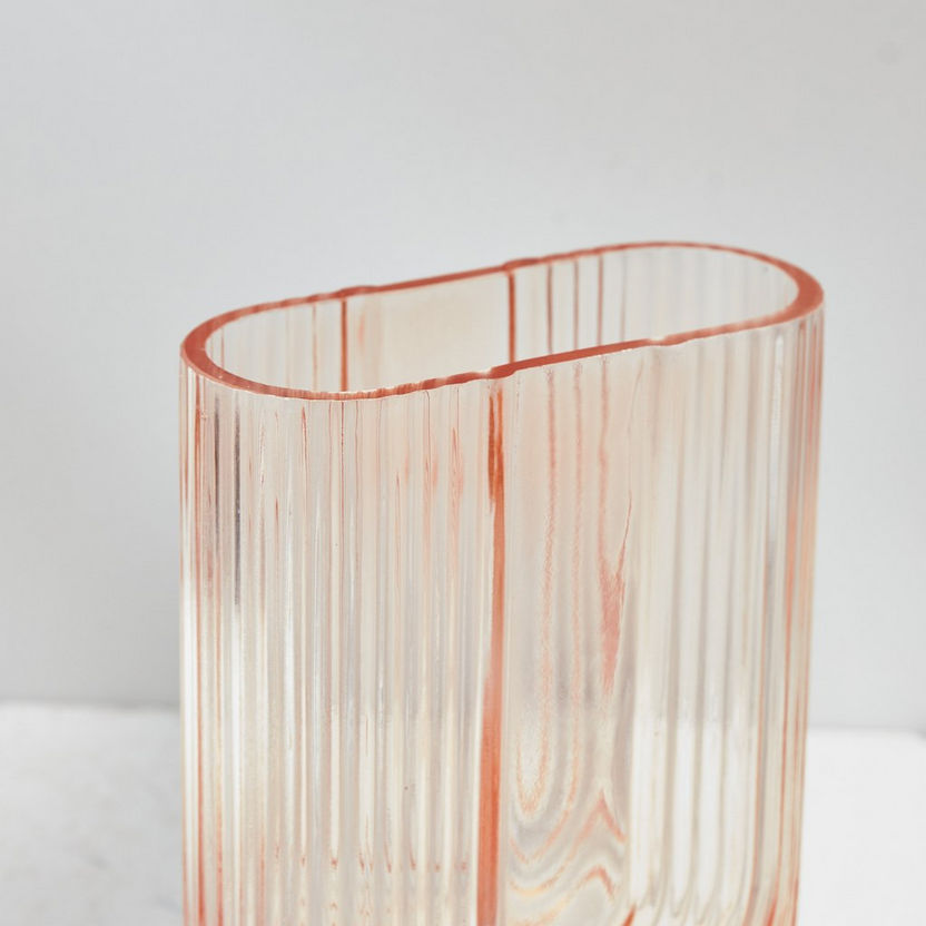 Auric Ribbed Glass Vase-Vases-image-2