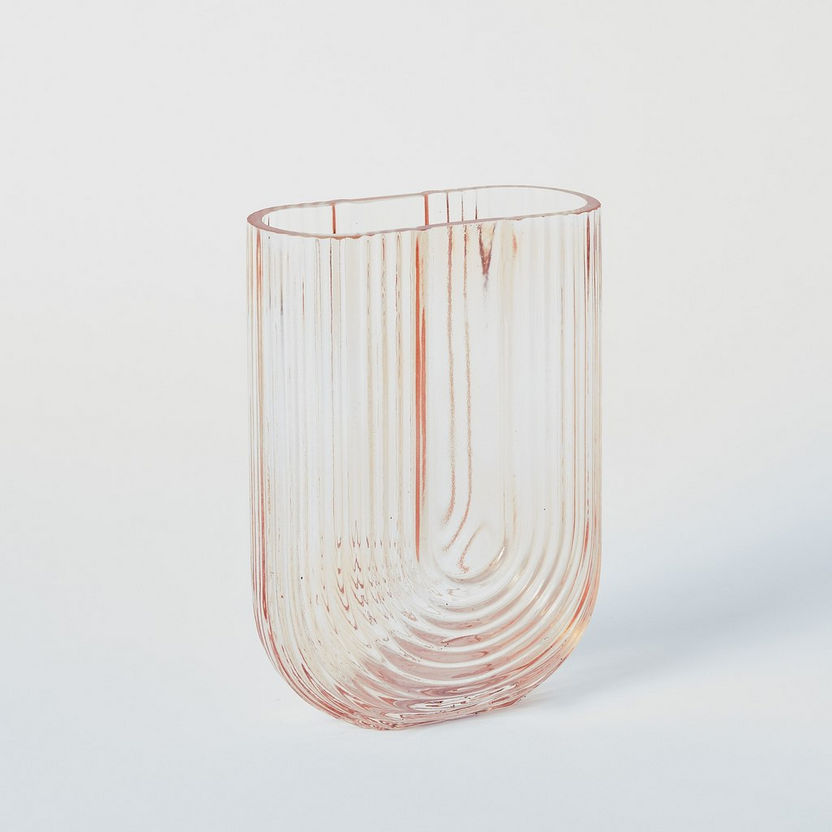 Auric Ribbed Glass Vase-Vases-image-4