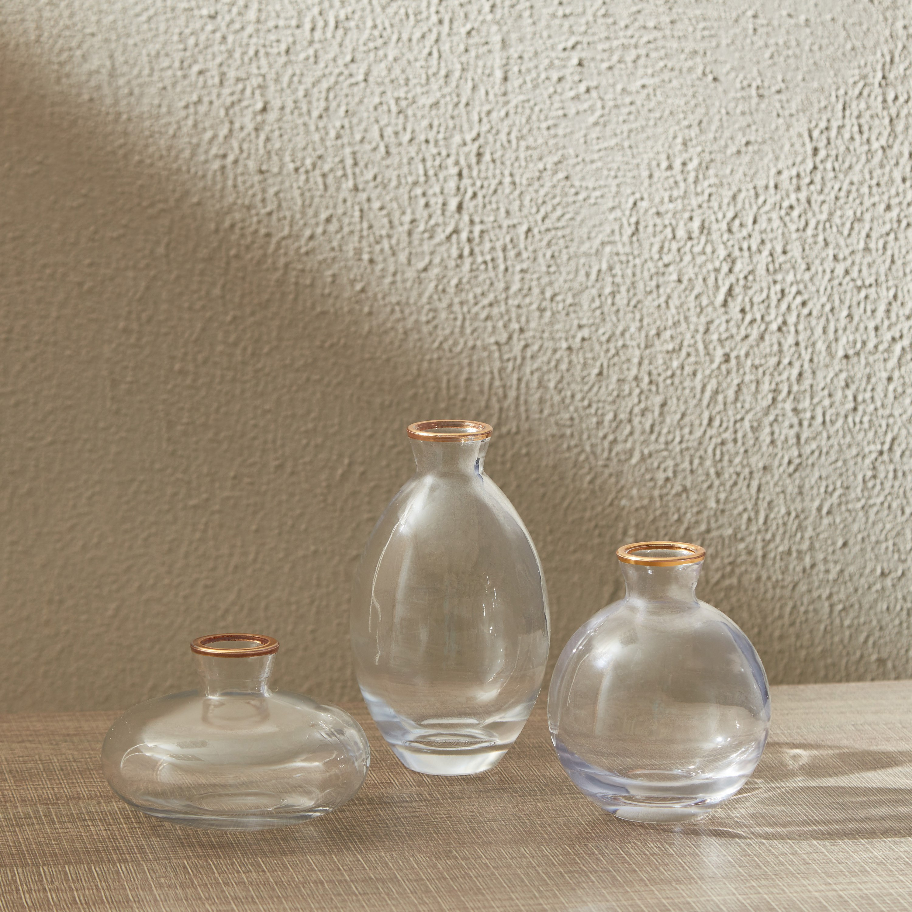 مزهرية زجاج شفافة من أوريك - طقم 3 قطع-hbxbedroom-decorandaccessories-vases-image-2