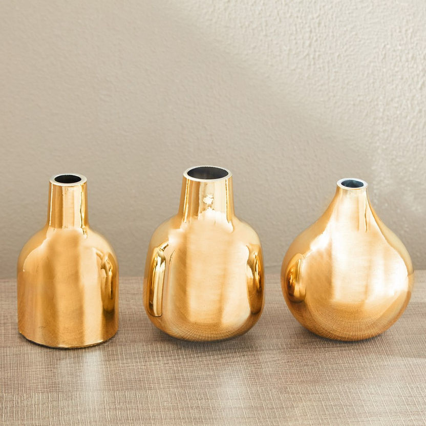 Auric 3-Piece Sprayed Vase Set-Vases-image-1