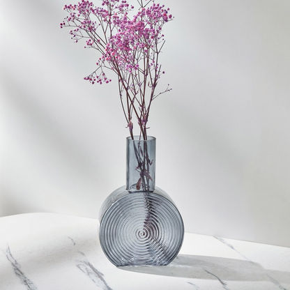 Auric Ribbed Glass Vase