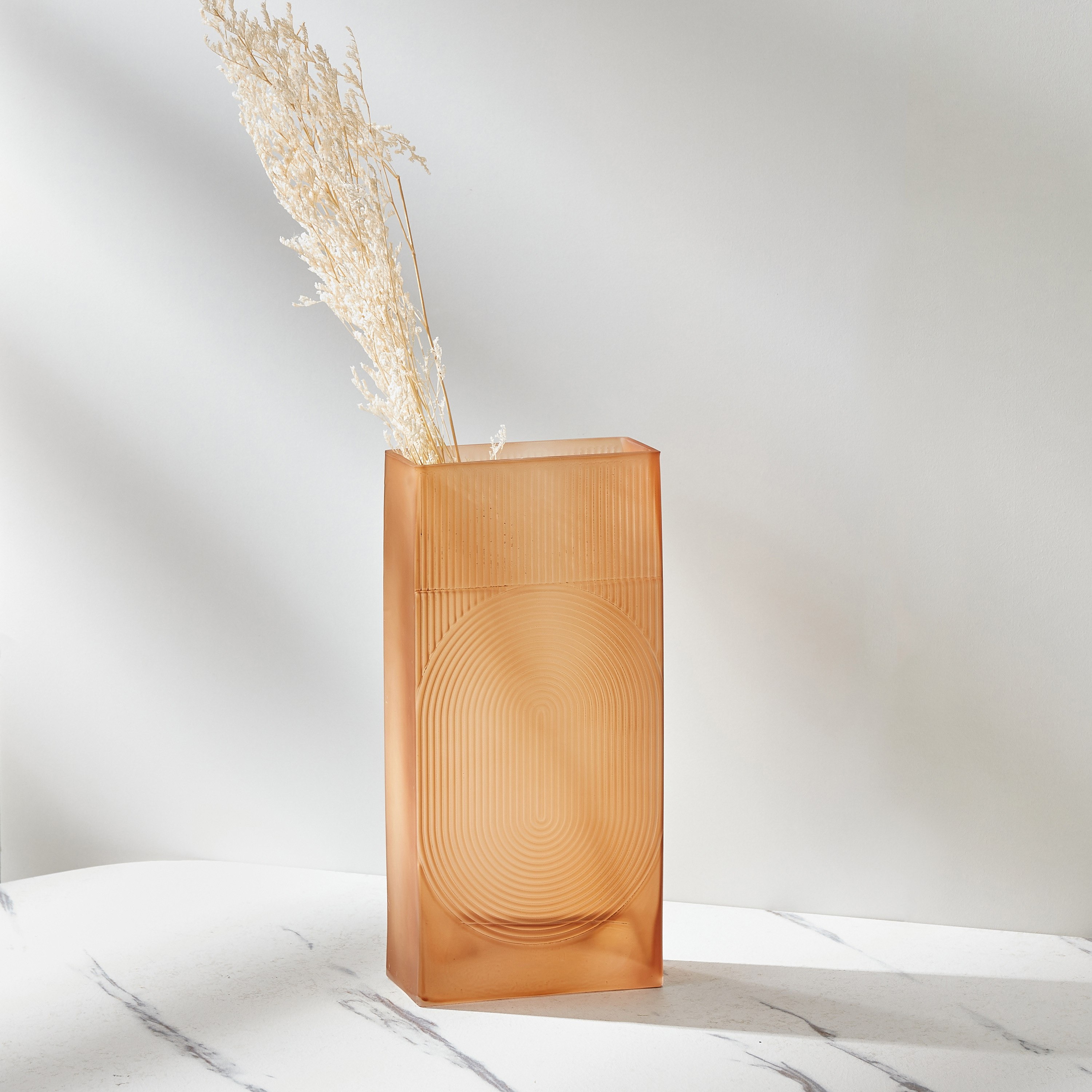 Auric Sprayed Square Ribbed Vase-hbxbedroom-decorandaccessories-vases-image-2