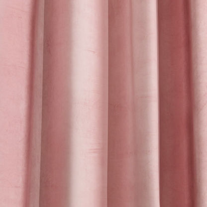 Dove 2-Piece Extra Long Dimout Velvet Curtain Set - 135x300 cms