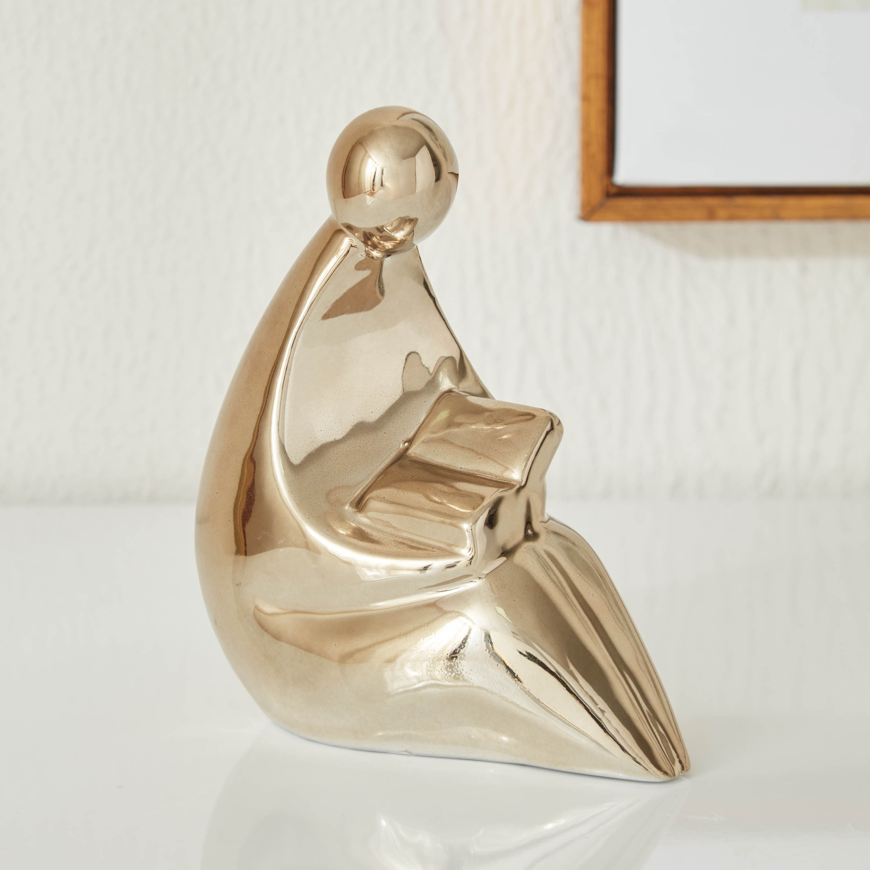 قطعة ديكور سيراميك من ميوز - 13x7x14 سم-hbxhomeware-homedecor-figurinesandornaments-image-1