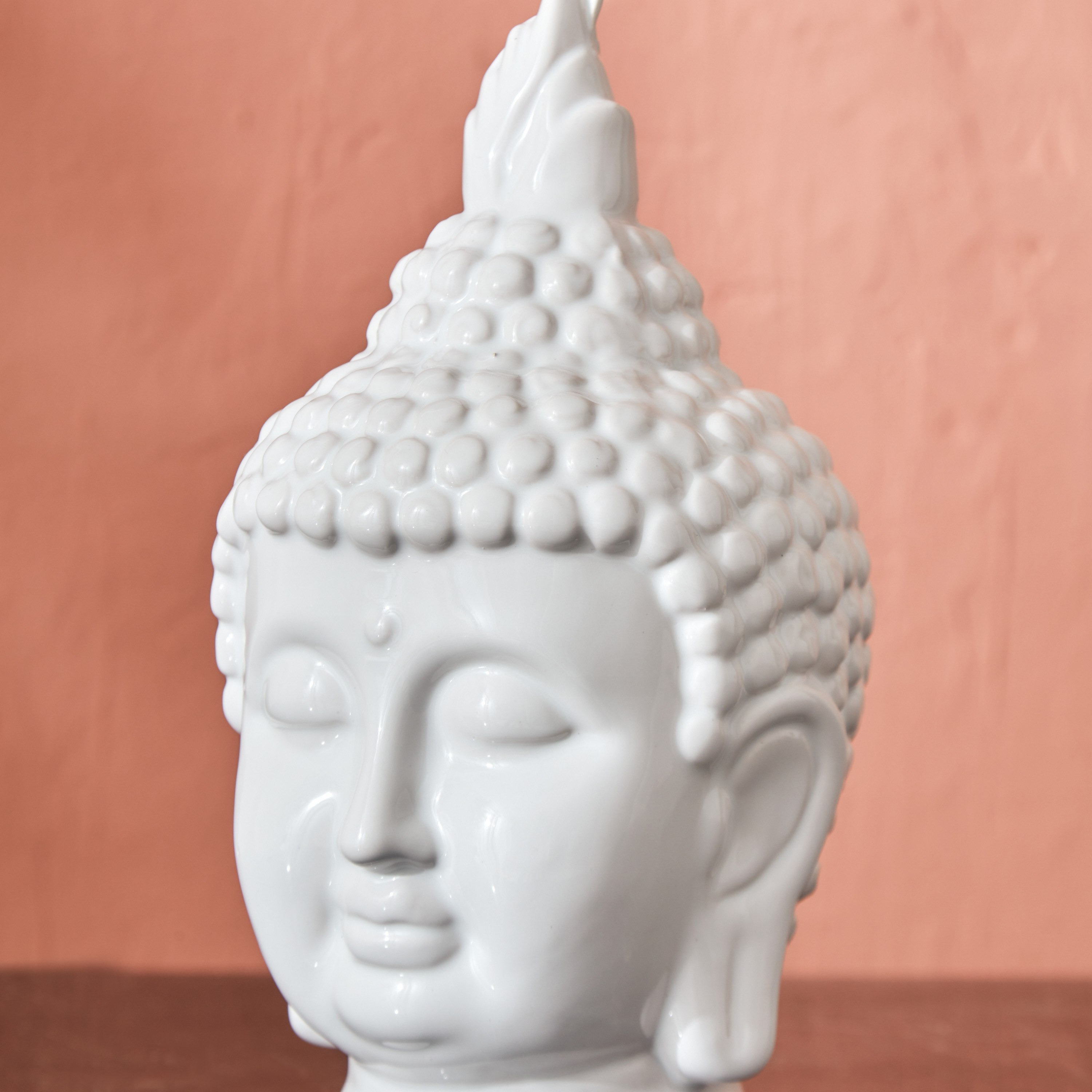 تمثال رأس بوذا من السيراميك من ميوز - 13.5x13x23.5 سم-hbxhomeware-homedecor-figurinesandornaments-image-3