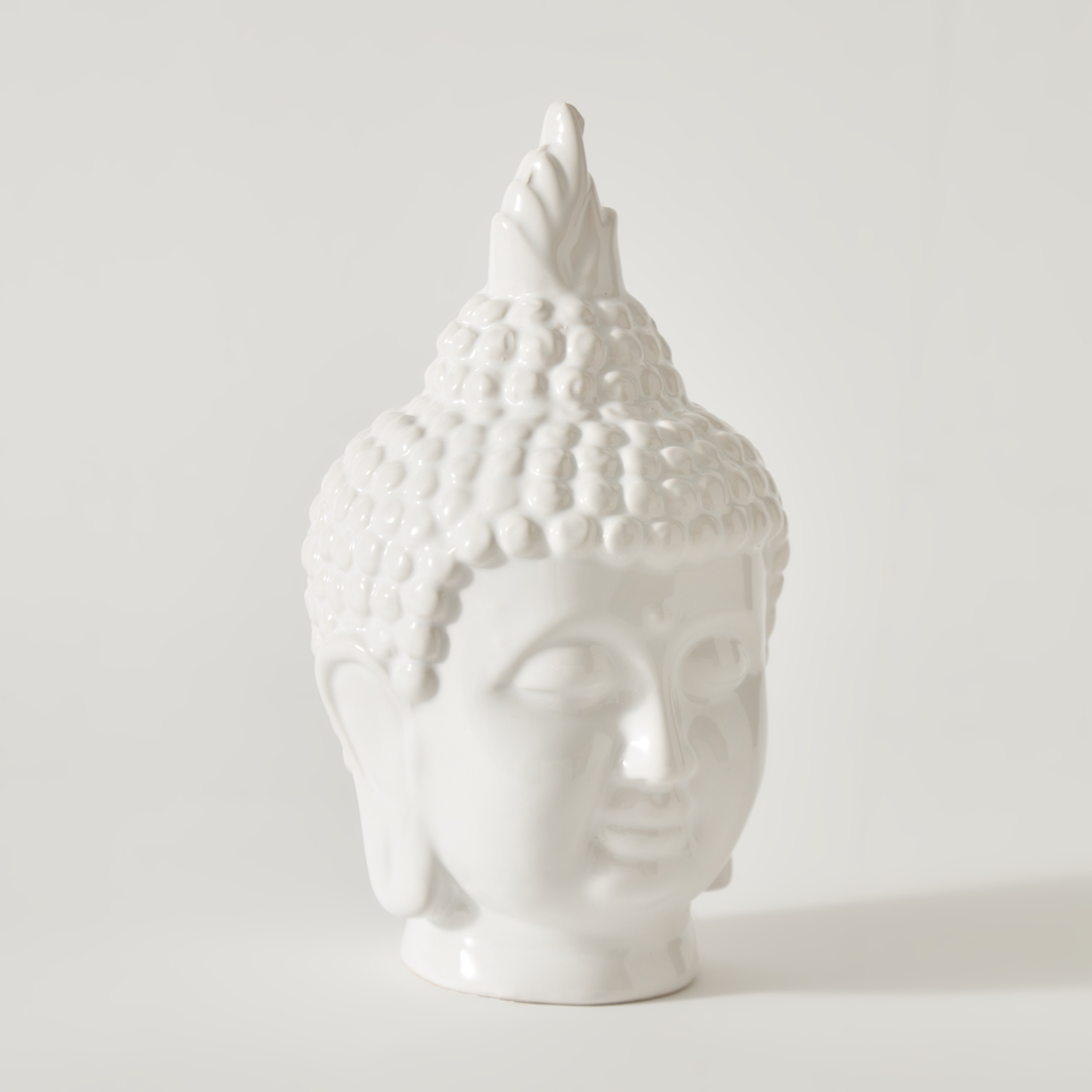 تمثال رأس بوذا من السيراميك من ميوز - 13.5x13x23.5 سم-hbxhomeware-homedecor-figurinesandornaments-image-5