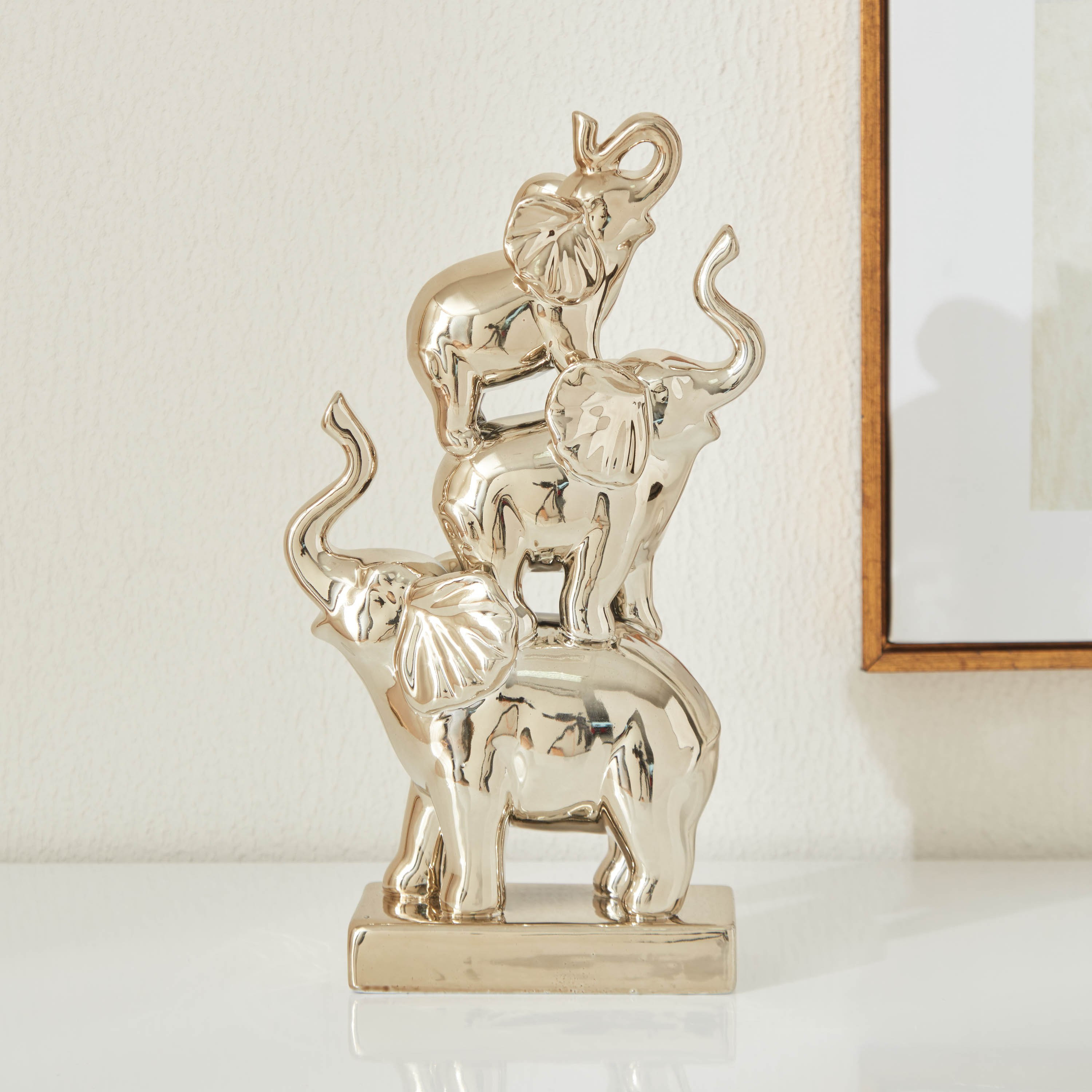 تمثال بشكل فيل من السيراميك من ميوز - 15.5x6.5x26.5 سم-hbxhomeware-homedecor-figurinesandornaments-image-1