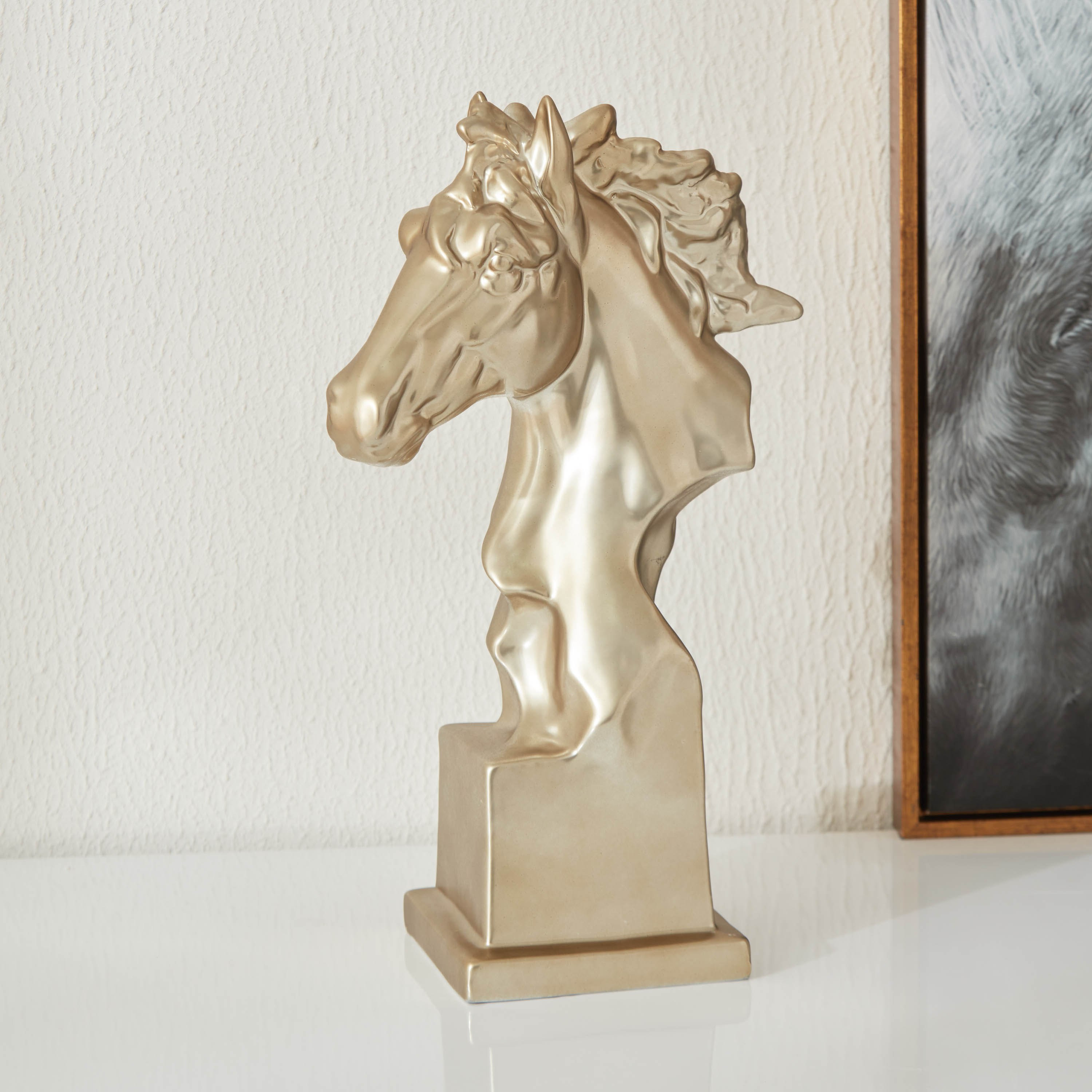تمثال حصان سيراميك ميوز - 18x10.5x31 سم-hbxhomeware-homedecor-figurinesandornaments-image-1