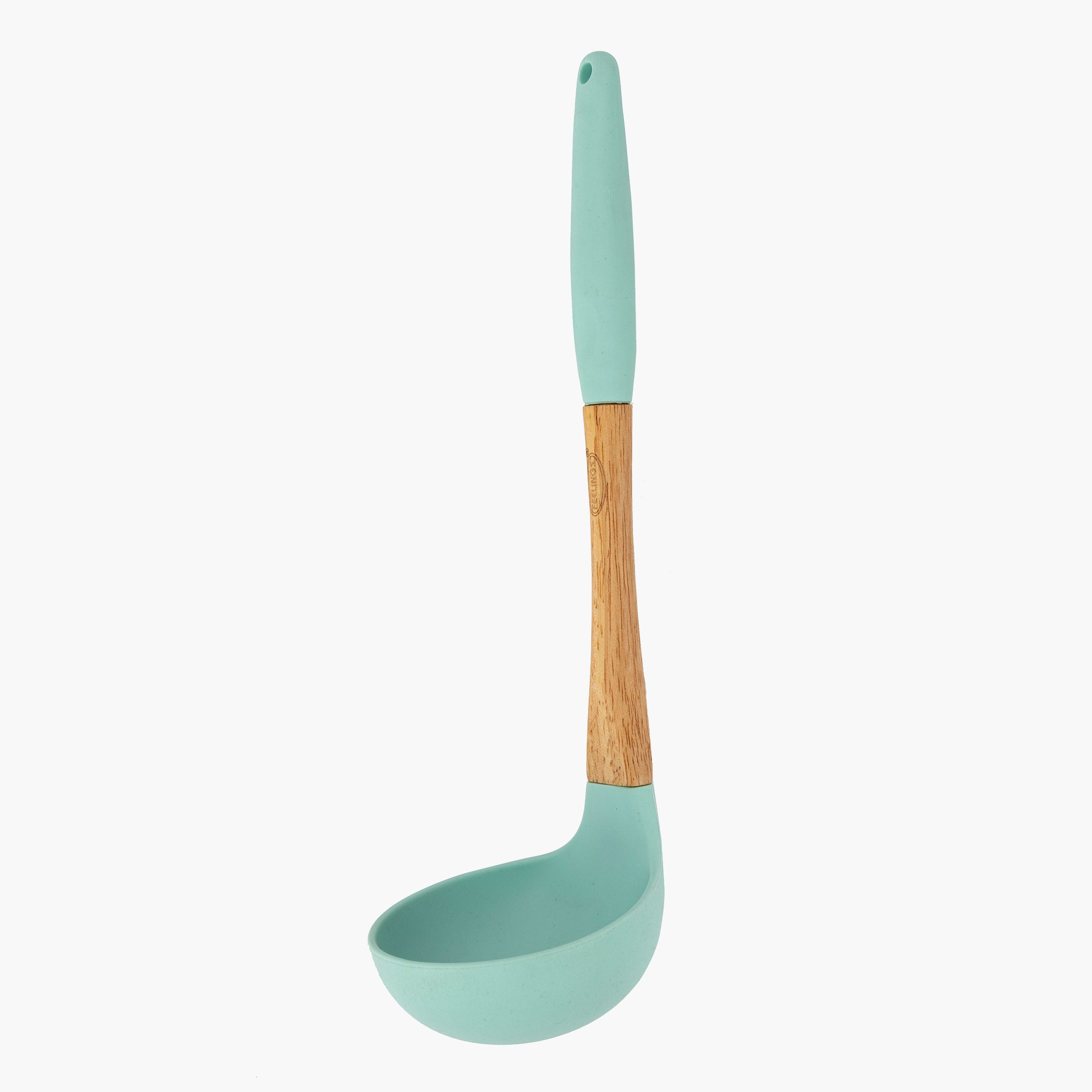 Amity Silicone Soup Ladle with Wooden Handle - 28.5x8.8x10 cm-hbxhomeware-hbxkitchen-image-3