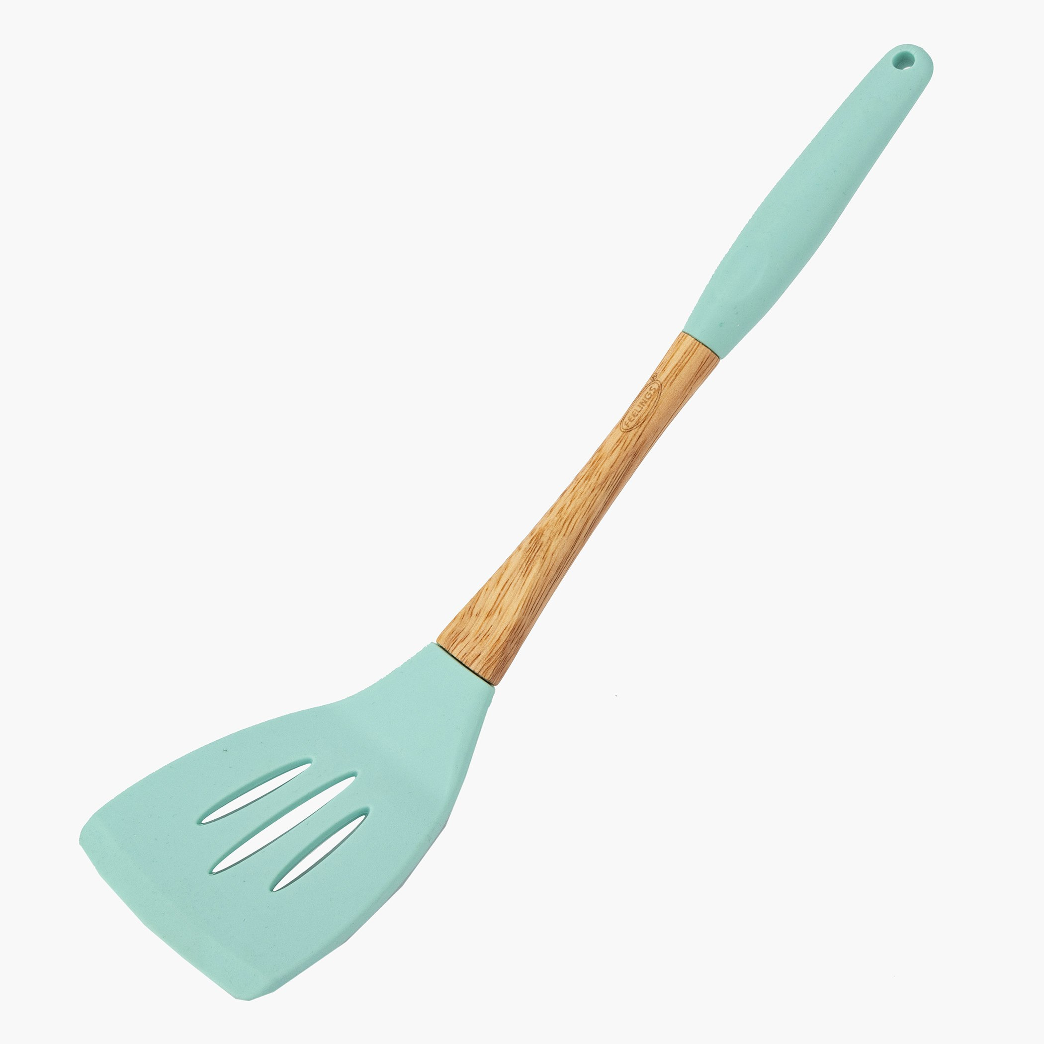 Amity Silicone Slotted Turner with Wooden Handle - 33x8x6 cm-hbxhomeware-hbxkitchen-image-1