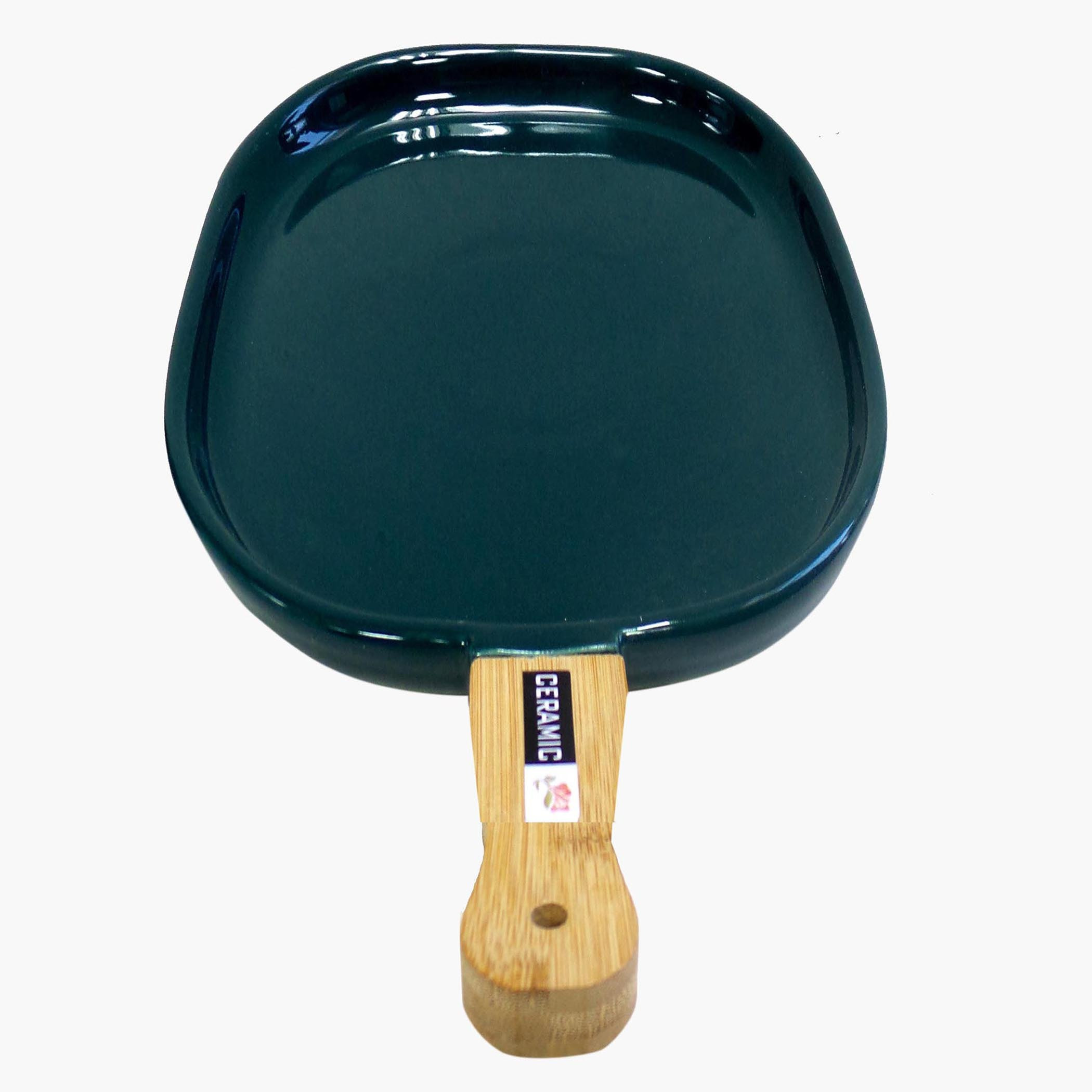 صحن سيراميك بمقبض خيزران من آميتي - 34x23.5x4.5 سم-hbxdecorandfurnishings-tabletop-serveware-image-5