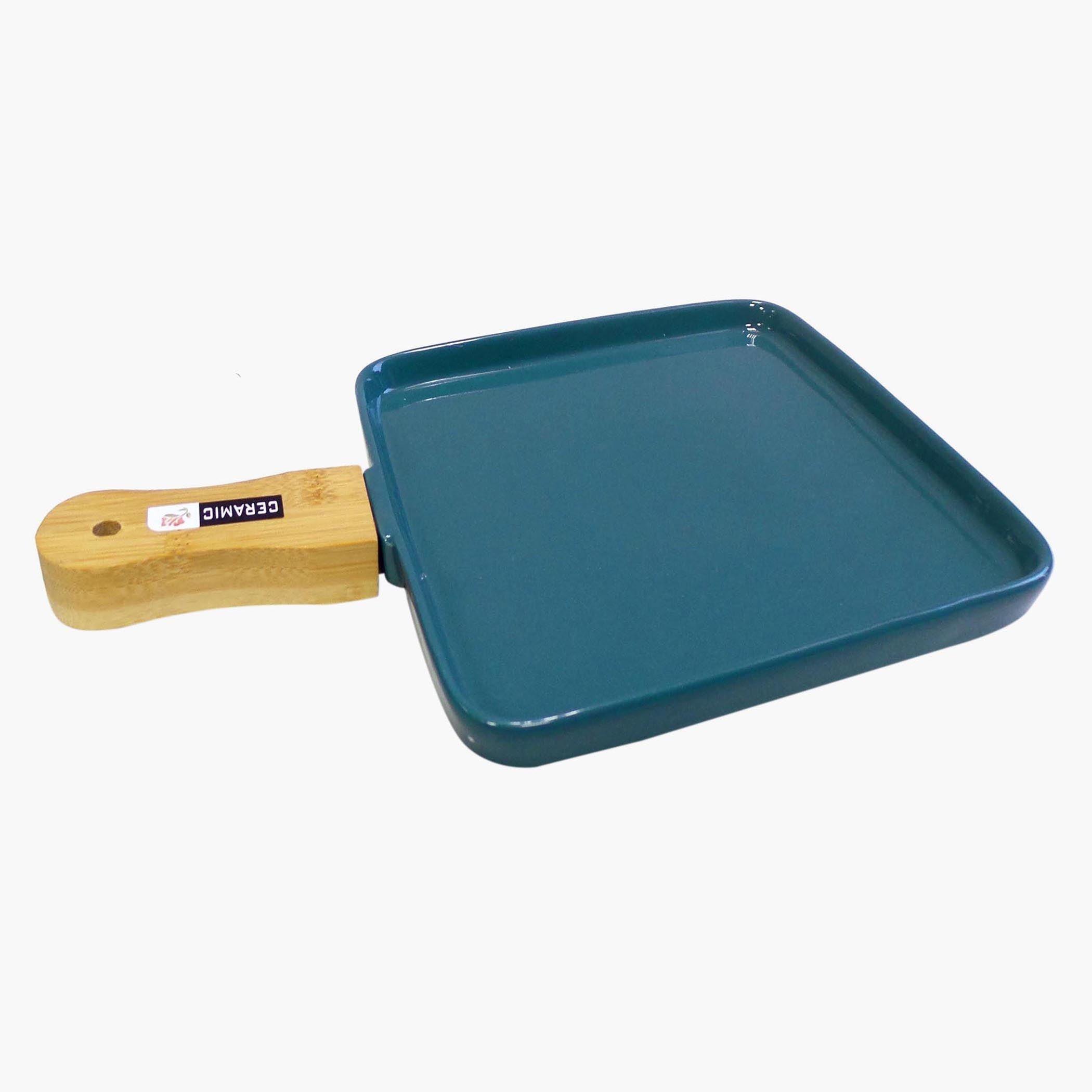 صحن سيراميك بمقبض خيزران من آميتي - 30.5x20.5x3 سم-hbxdecorandfurnishings-tabletop-serveware-image-2