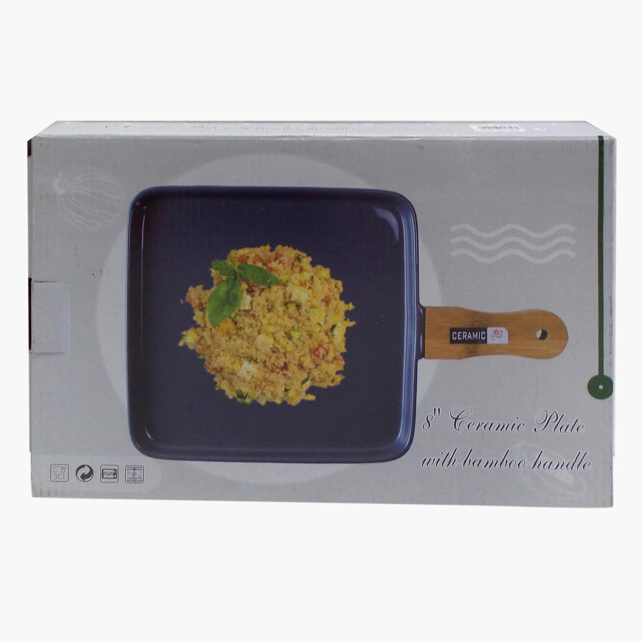 صحن سيراميك بمقبض خيزران من آميتي - 30.5x20.5x3 سم-hbxdecorandfurnishings-tabletop-serveware-image-6