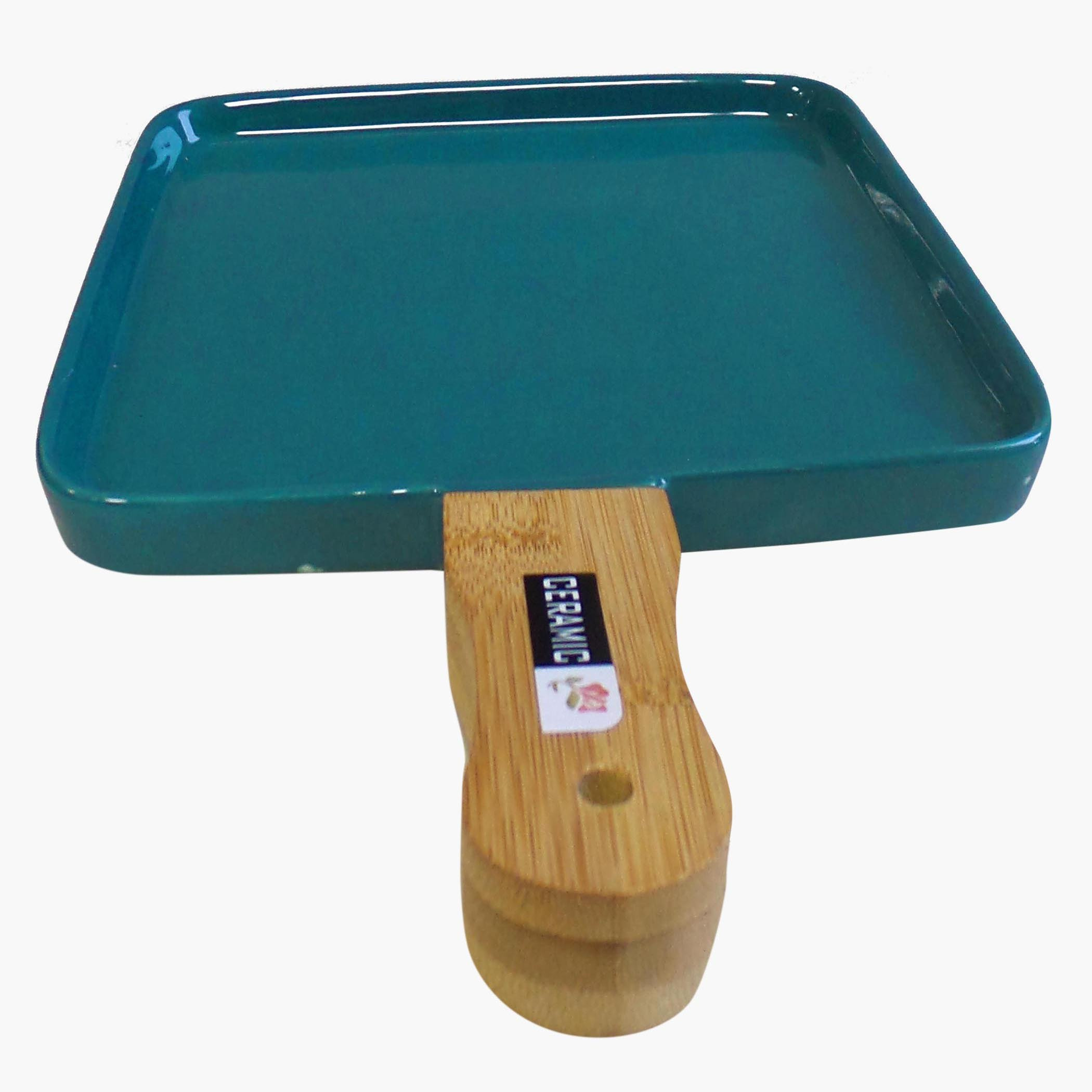 صحن سيراميك بمقبض خيزران من آميتي - 30.5x20.5x3 سم-hbxdecorandfurnishings-tabletop-serveware-image-5
