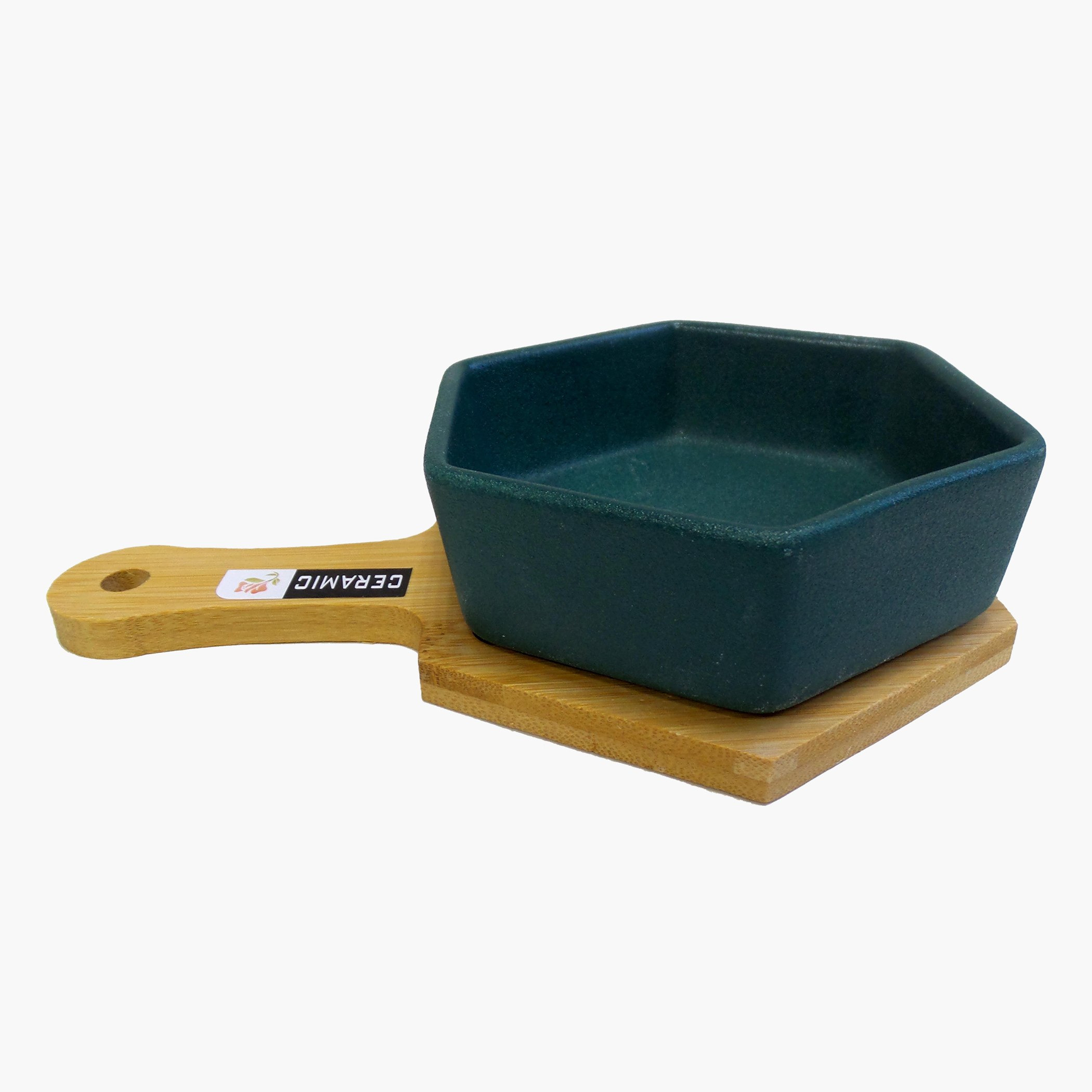 وعاء سيراميك مع صينية خيزران من أميتي - 21x14x5.5 سم-hbxdecorandfurnishings-tabletop-serveware-image-2