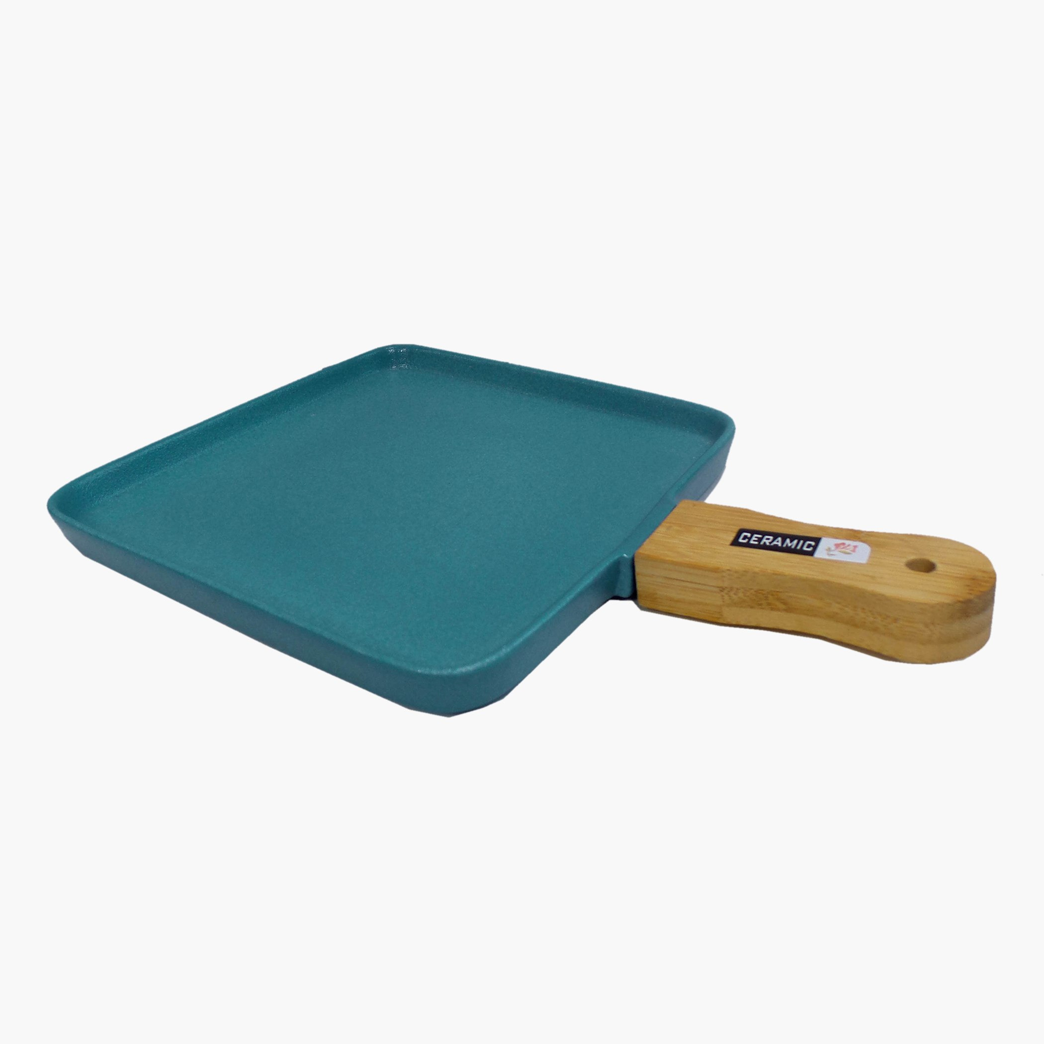 صحن سيراميك بمقبض خيزران من آميتي - 36x25.5x3 سم-hbxdecorandfurnishings-tabletop-serveware-image-4