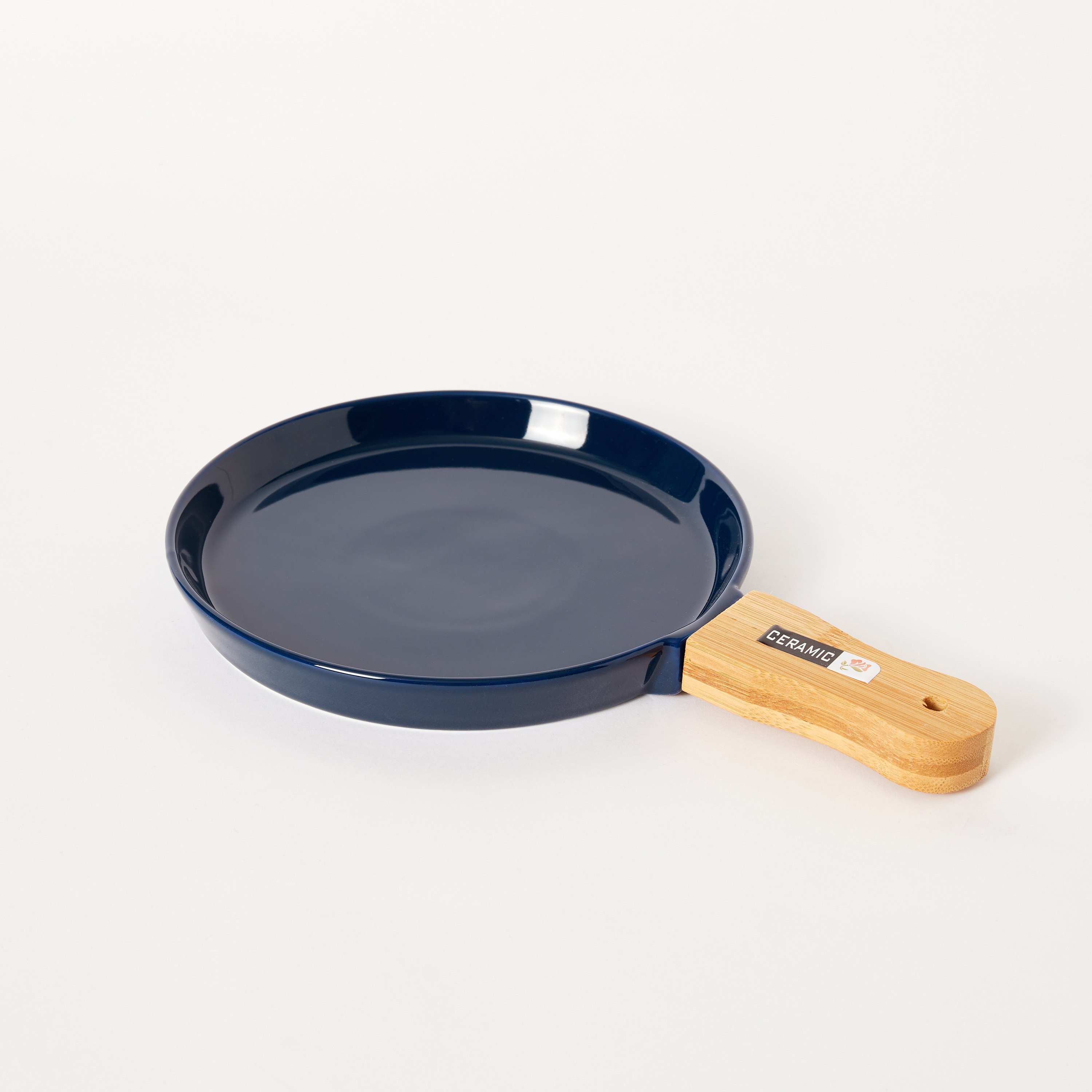 صحن سيراميك بمقبض خيزران من آميتي - 30x20x3 سم-hbxdecorandfurnishings-tabletop-serveware-image-6