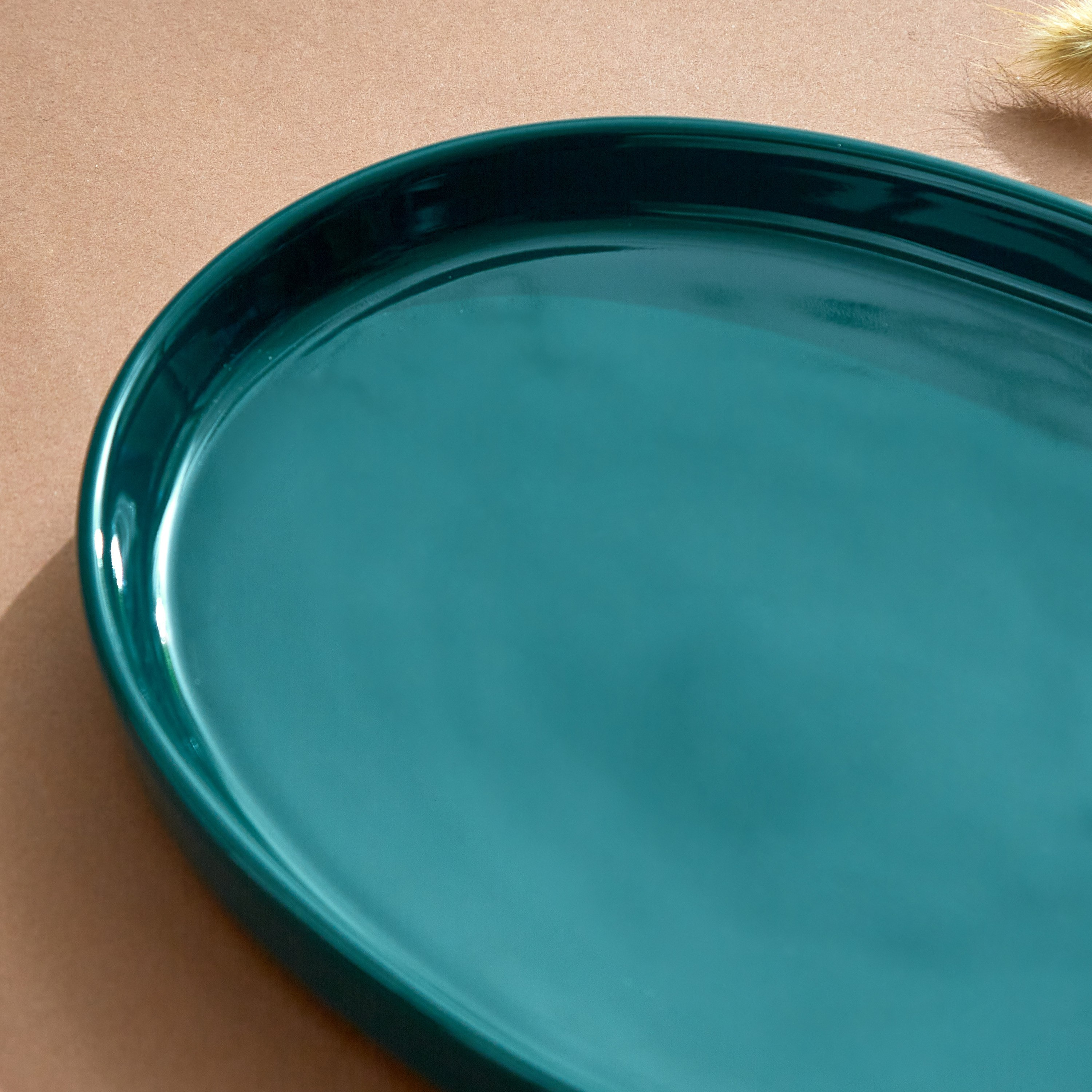صحن سيراميك بمقبض خيزران من آميتي - 35.5x17x3.5 سم-hbxdecorandfurnishings-tabletop-serveware-image-3