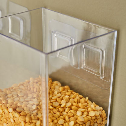 Essential Wall Mounted Fresh and Easy Transparent Cereal Dispenser - 1.5 L