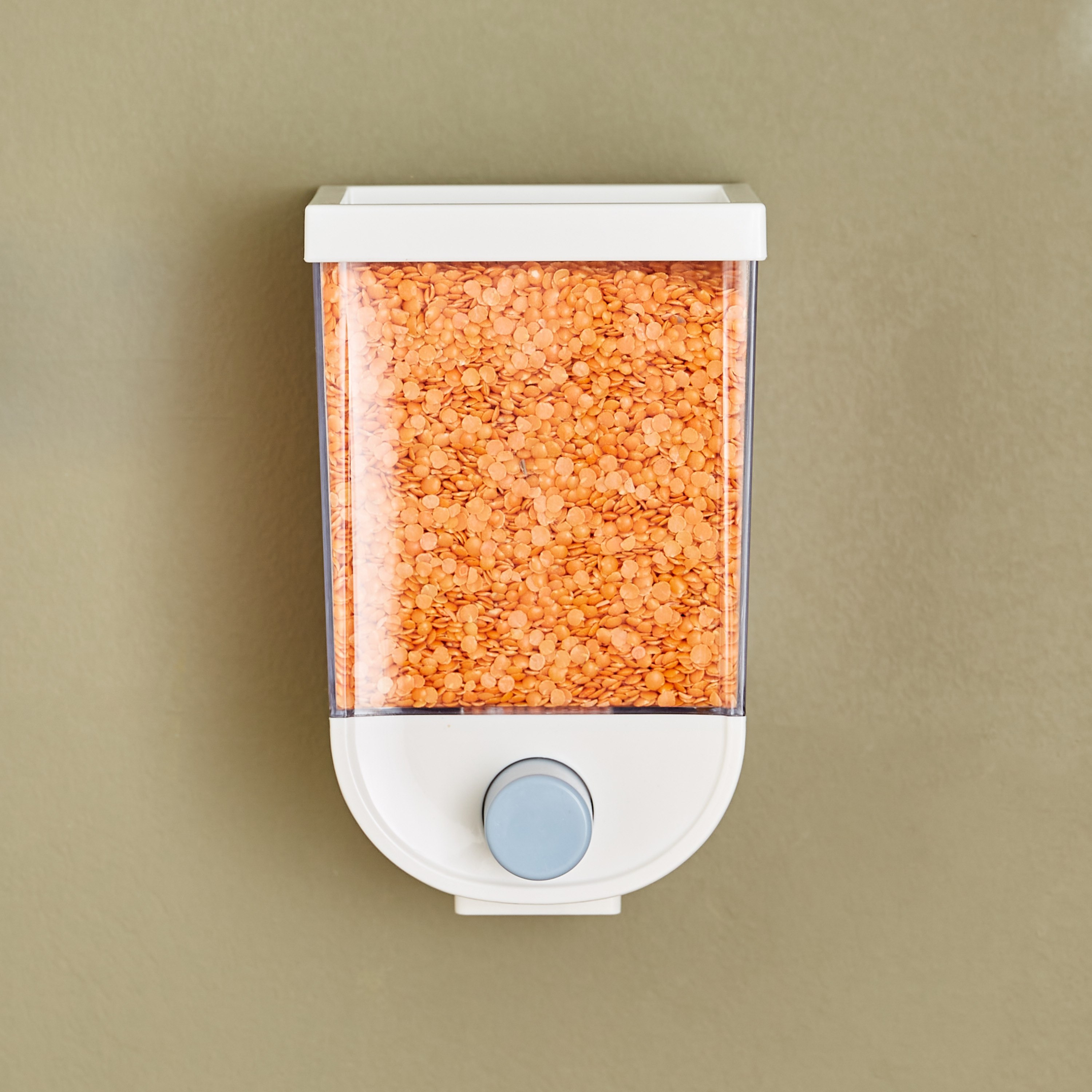 موزع حبوب شفاف سهل الاستخدام يثبت على الحائط من إسينشال - 1 لتر-hbxhomeware-hbxkitchen-image-1