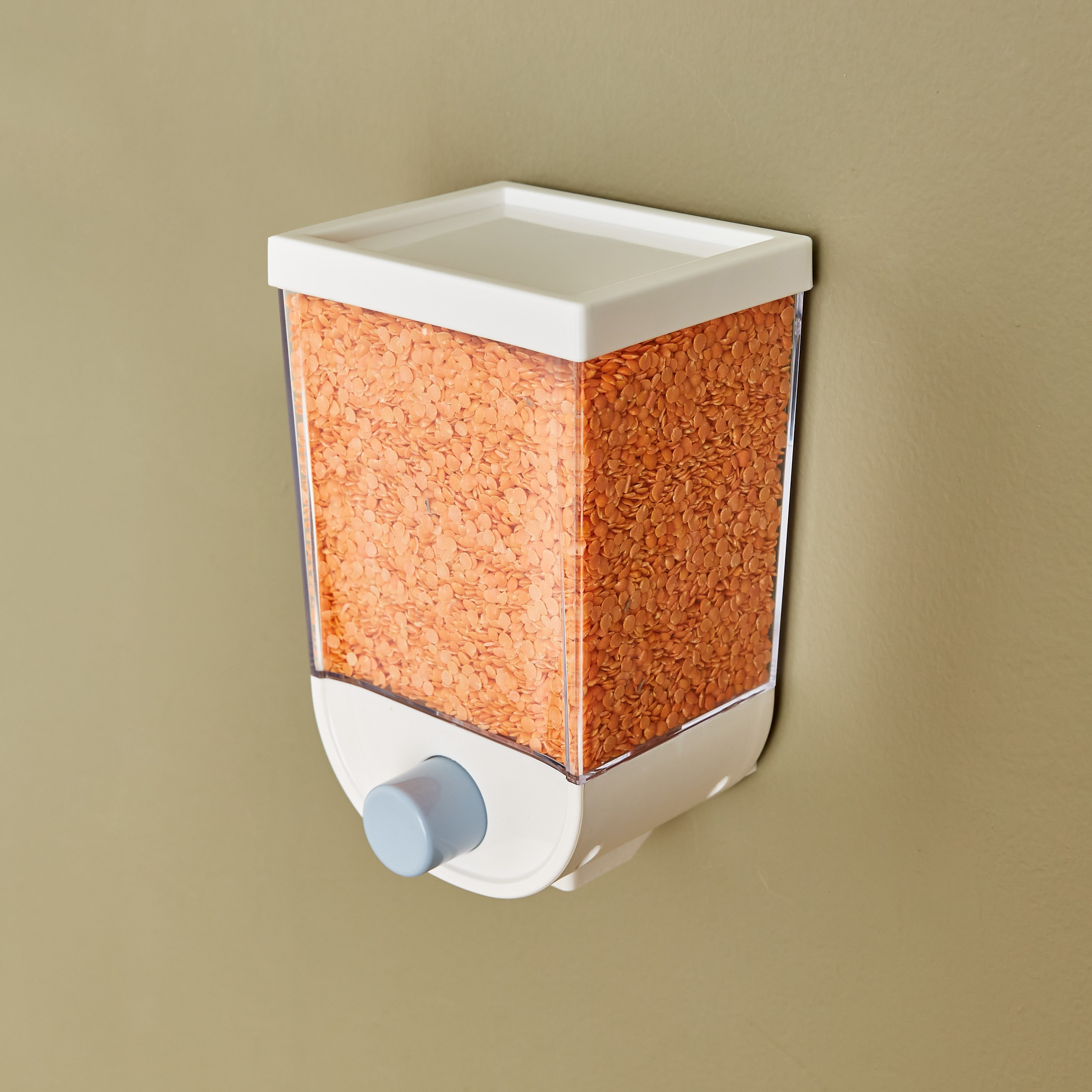 موزع حبوب شفاف سهل الاستخدام يثبت على الحائط من إسينشال - 1 لتر-hbxhomeware-hbxkitchen-image-2