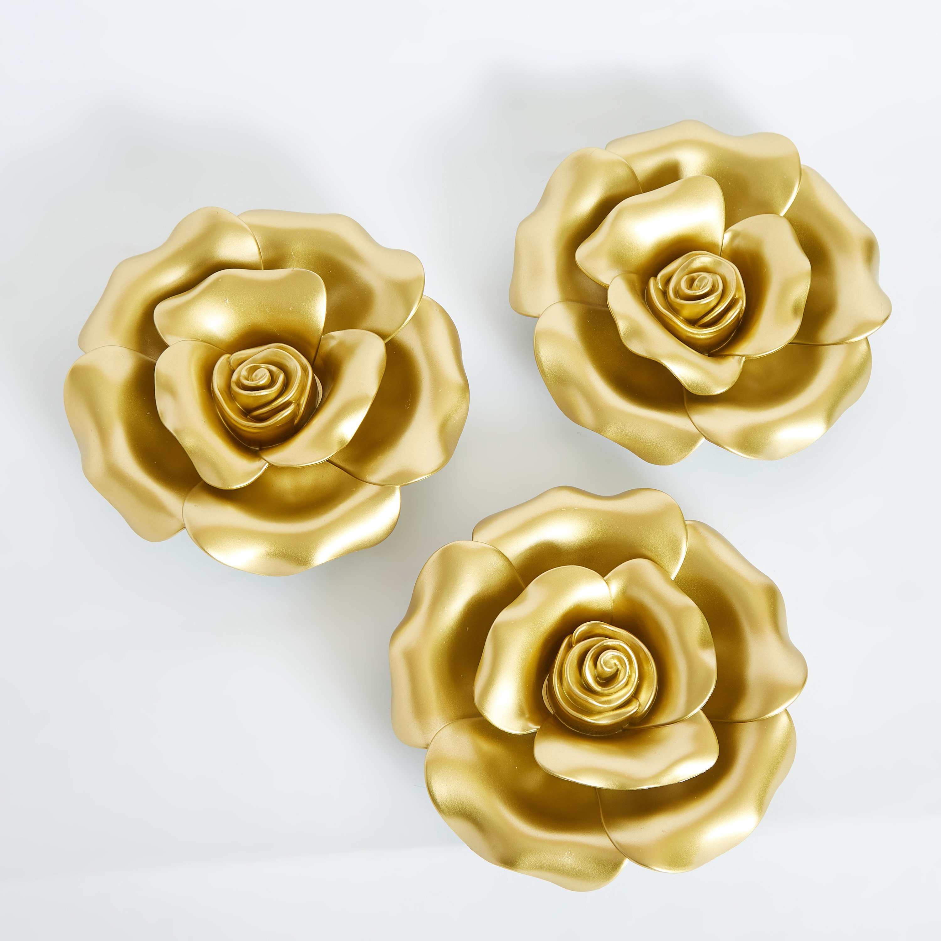 زيّنة حائط بتصميم أزهار 3 قطع من ميراج - 25x25x6.5 سم-hbxhomeware-homedecor-wallaccents-image-5