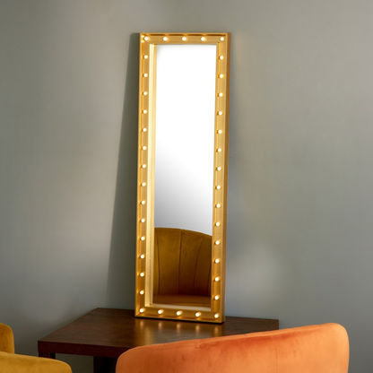 Mirage Rectangular Hollywood Lights LED Mirror - 42.5x130.5x4 cms