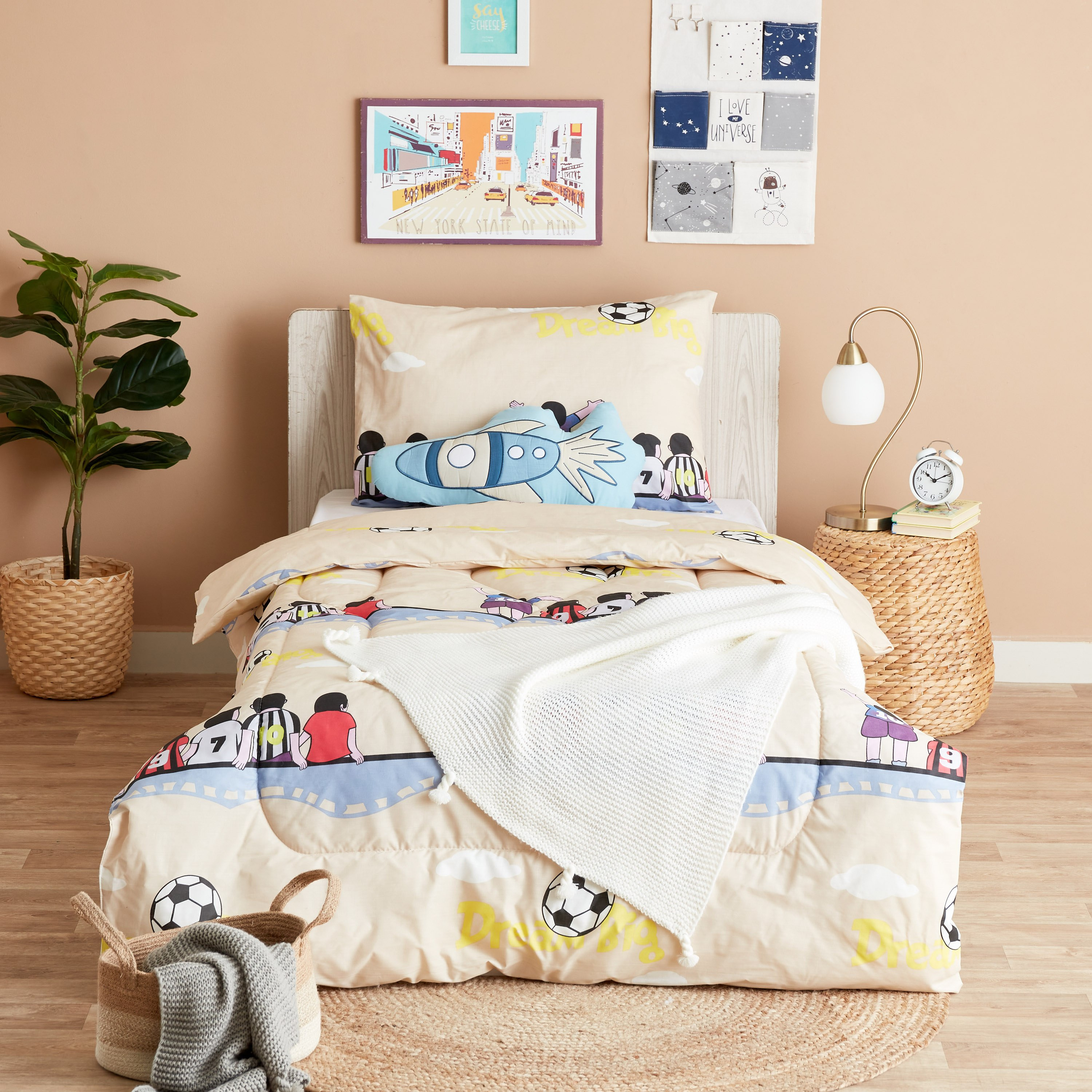 طقم لحاف فردي قطعتين بتصميم دريم بيج من لوك - 220x135 سم-hbxhomeware-hbxkidsandyouth-image-7