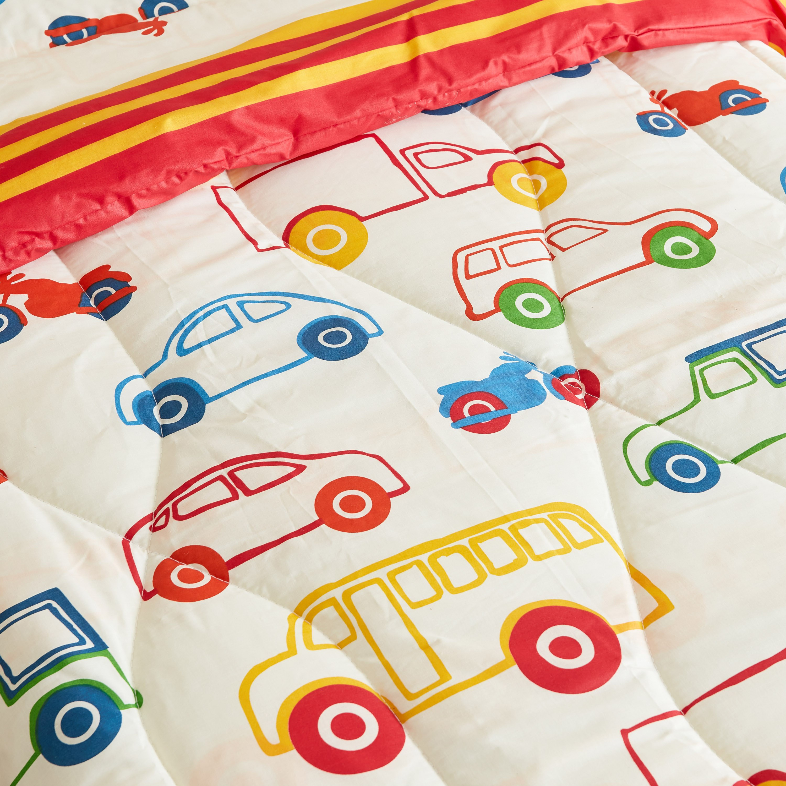 Luke Classic Cars 2-Piece Single Comforter Set - 135x220 cm-hbxhomeware-hbxkidsandyouth-image-5