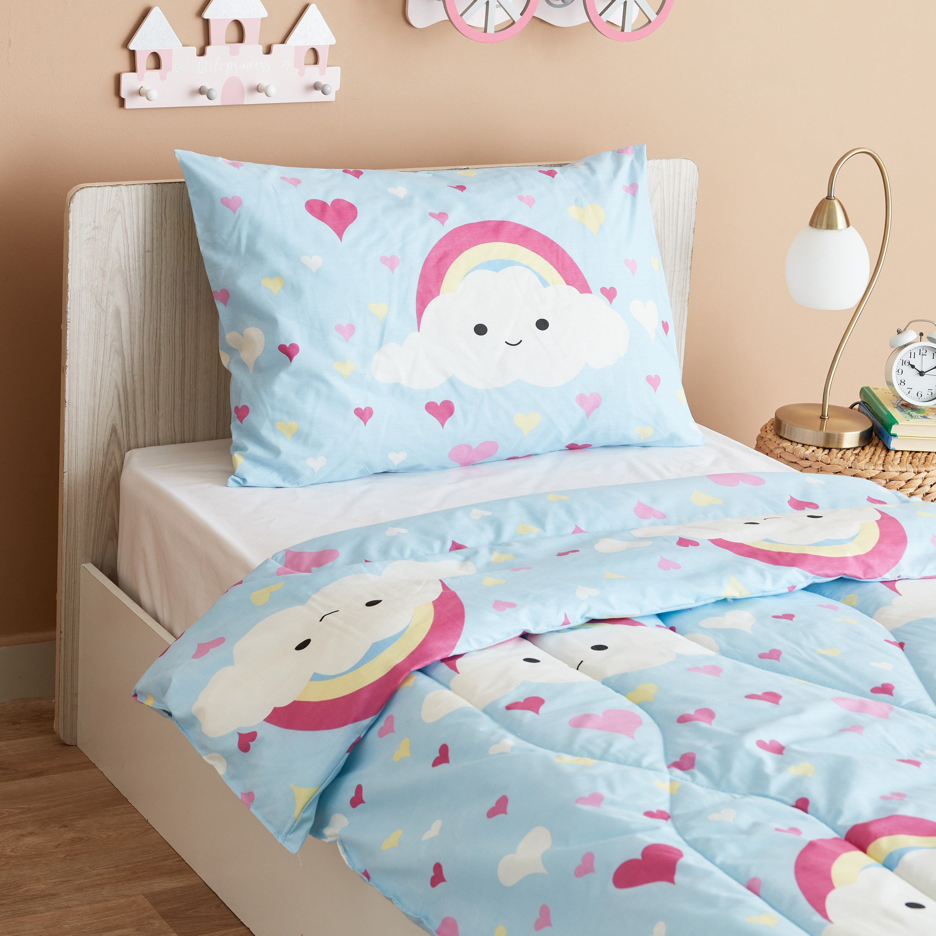 طقم لحاف فردي بتصميم قوس قزح قطعتين من لوك - 220x135 سم-hbxhomeware-hbxkidsandyouth-image-3