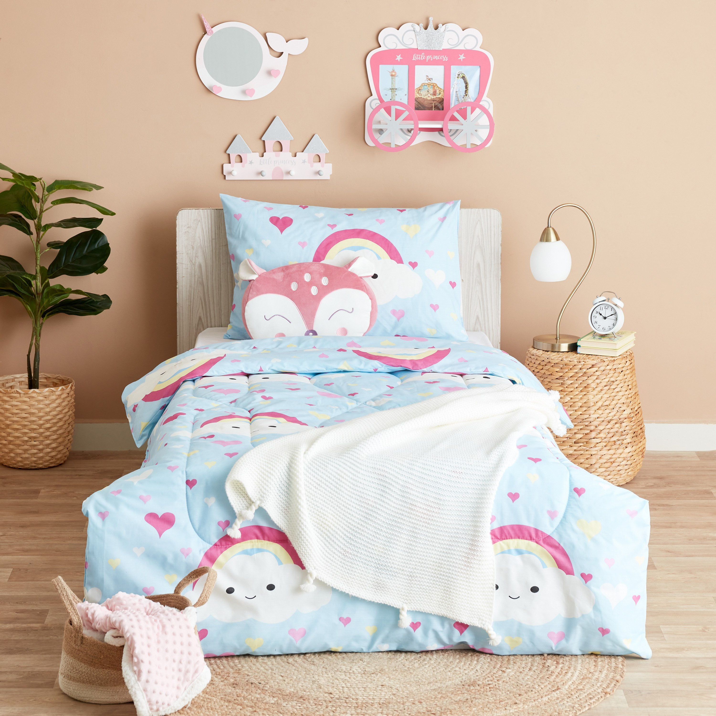 طقم لحاف فردي بتصميم قوس قزح قطعتين من لوك - 220x135 سم-hbxhomeware-hbxkidsandyouth-image-7