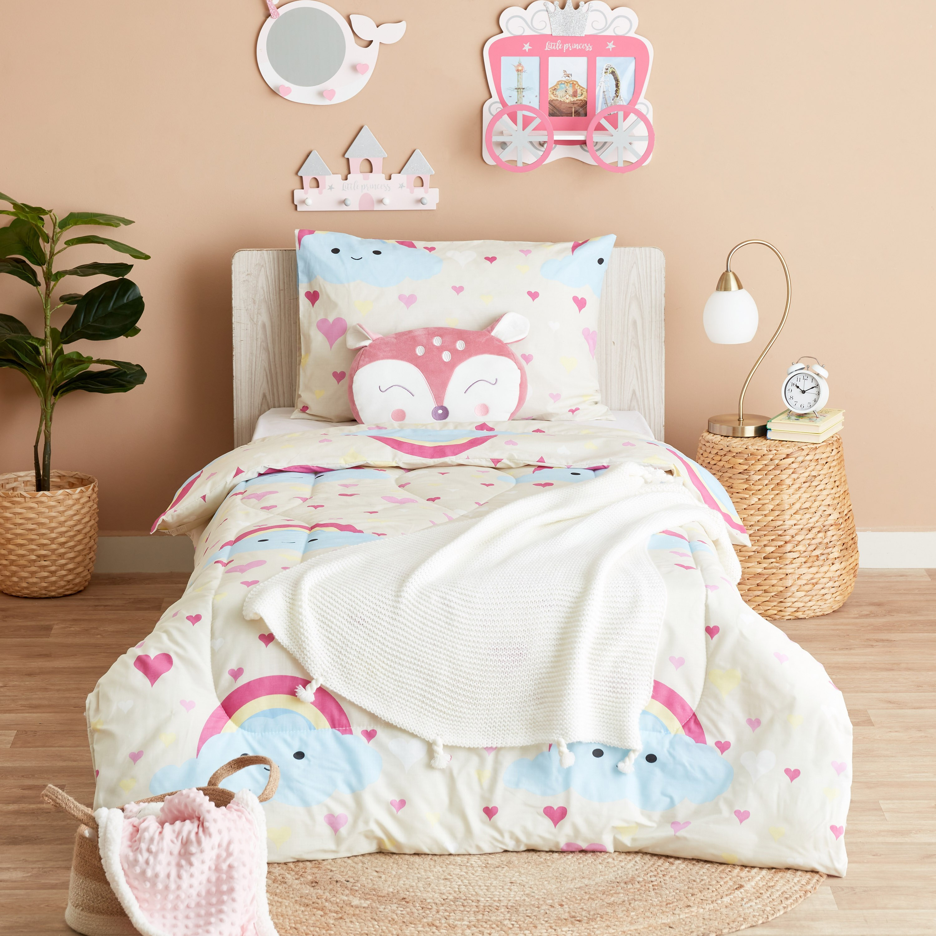 طقم لحاف فردي بتصميم قوس قزح قطعتين من لوك - 220x135 سم-hbxhomeware-hbxkidsandyouth-image-7