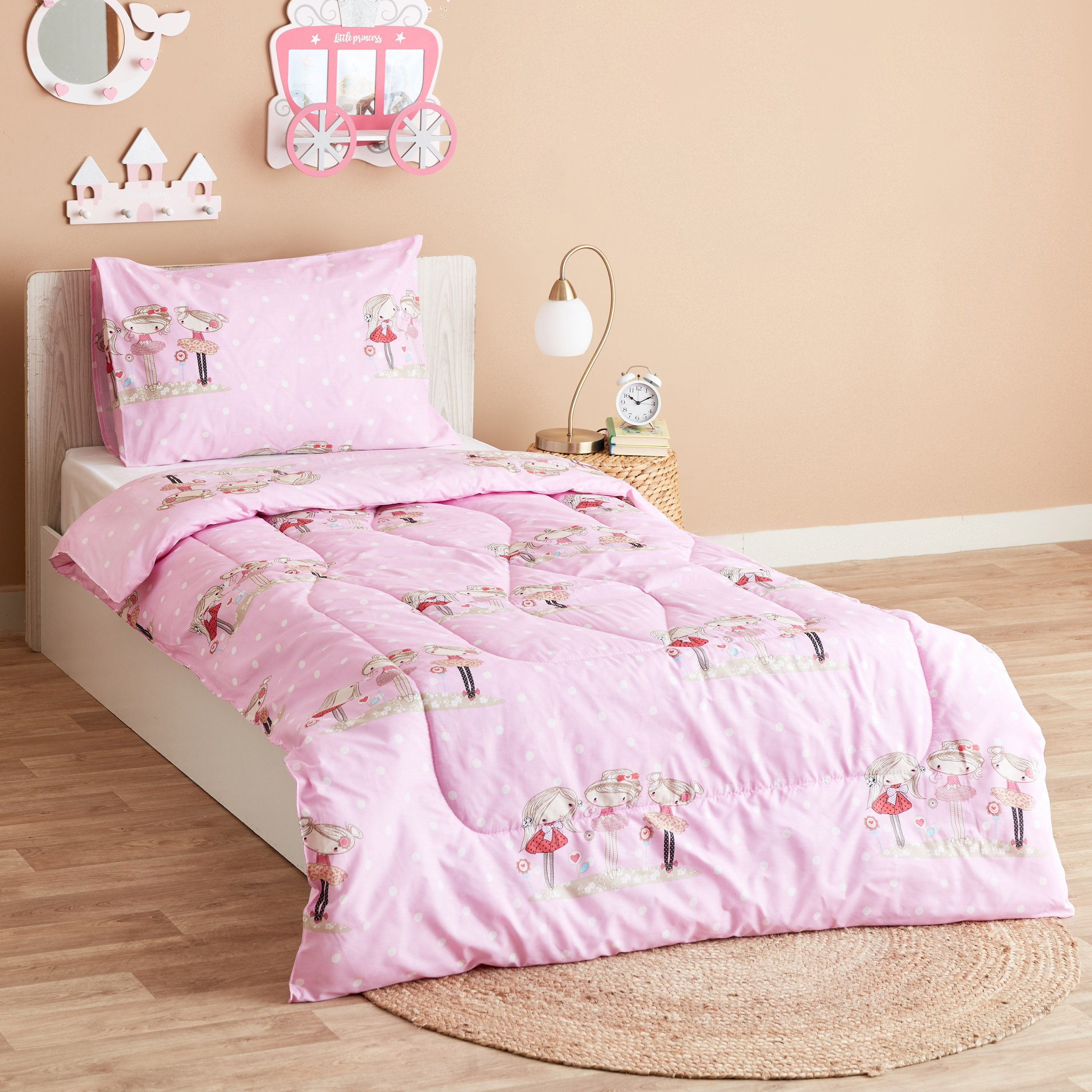 طقم لحاف فردي قطعتين من لوك - 135x220 سم-hbxhomeware-hbxkidsandyouth-image-1