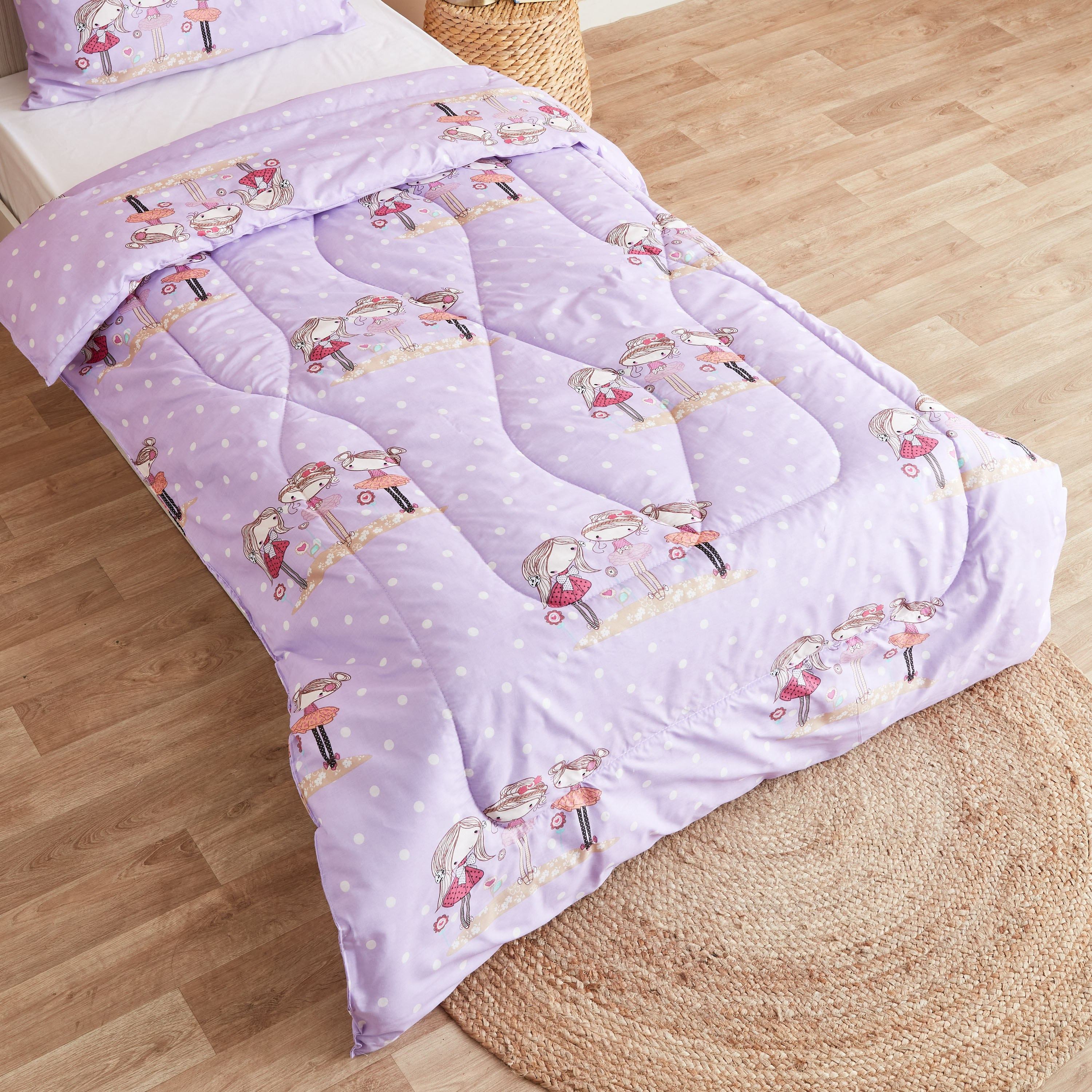 Luke Friends 2-Piece Single Comforter Set - 135x220 cm-hbxhomeware-hbxkidsandyouth-image-4