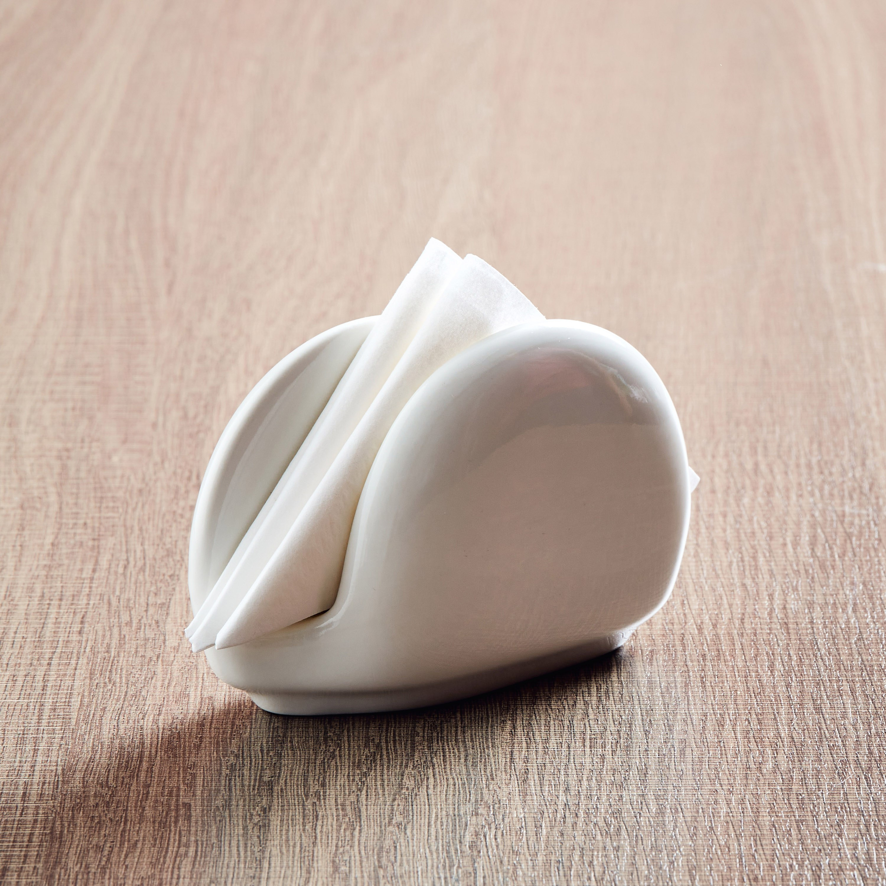 Hospitality Ivory Napkin Holder - 12x8 cm-hbxdecorandfurnishings-tabletop-crockery-image-1